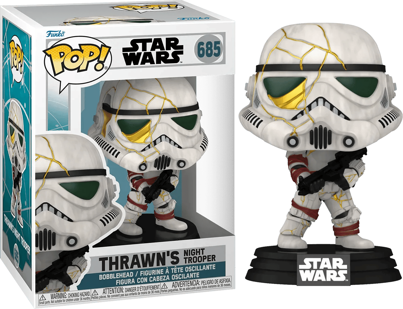 Funko Star Wars: Ahsoka (TV) - Thrawn's Night Trooper (White/Gold Helmet) Pop! Vinyl