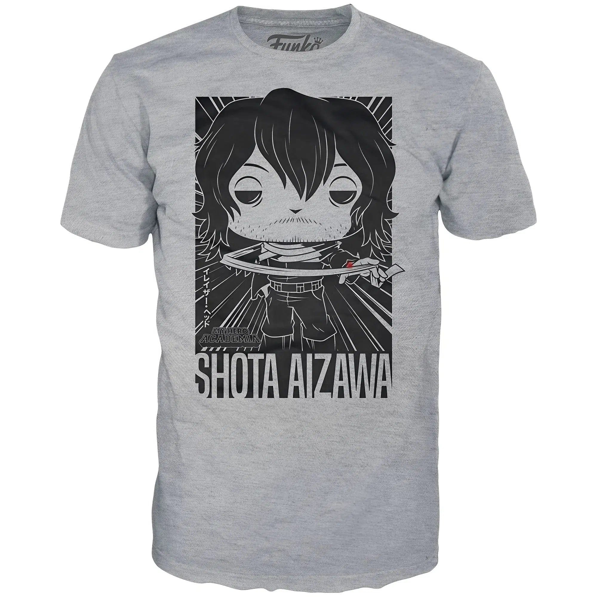 Funko My Hero Academia - Shota Aizawa Figure & T - Shirt Bundle - POP! T-Shirt Series