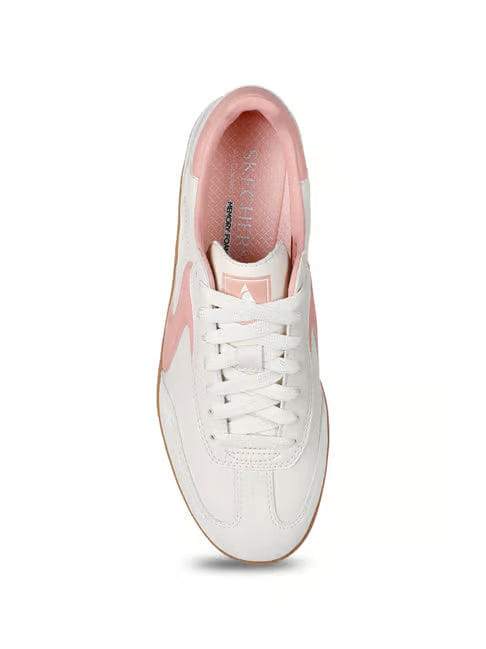 Skechers Women's HOTSHOT - KICKOFF White Lace Up Casual Sneakers