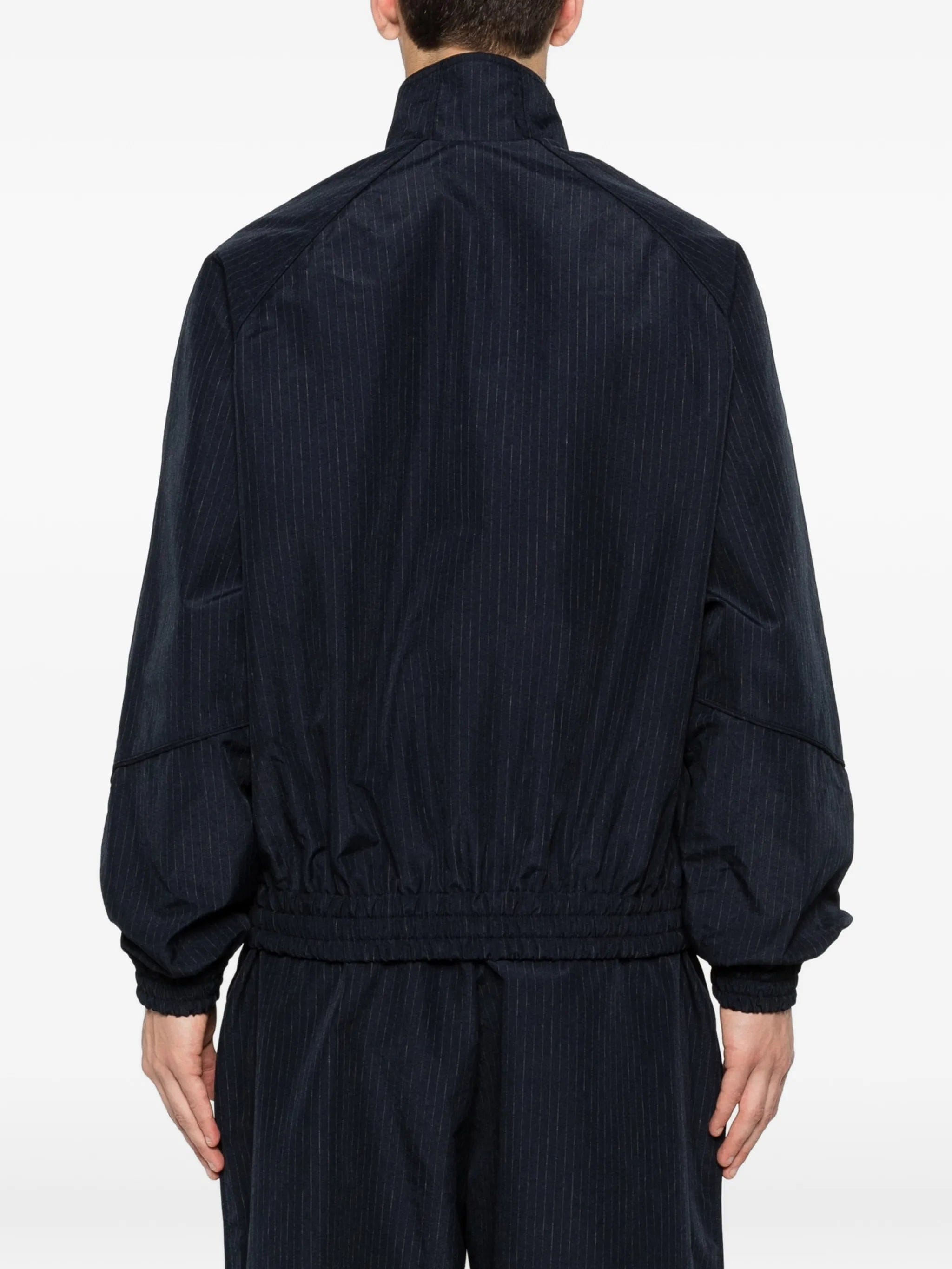 Willy Chavarria pinstripe - pattern zip - fastening jacket