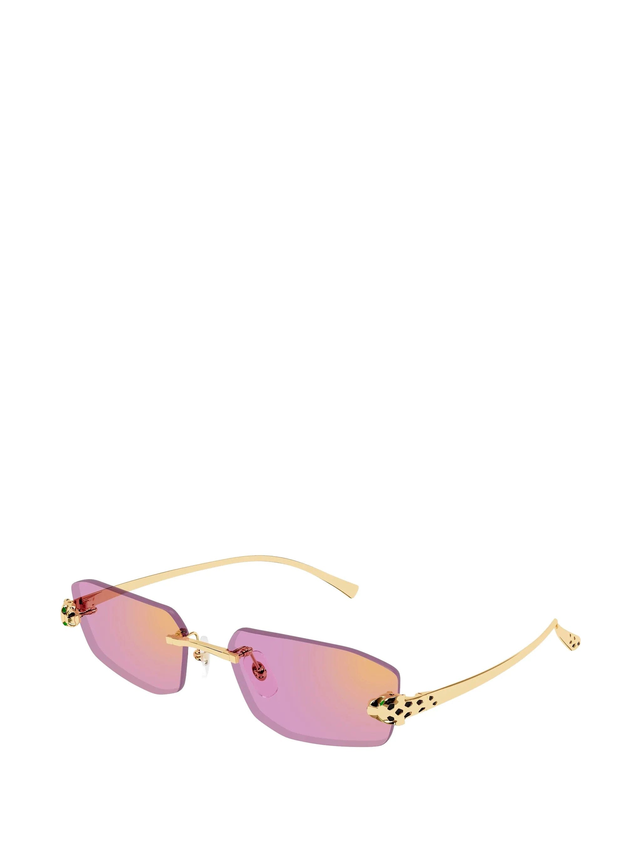 Cartier Eyewear rectangle rimless sunglasses