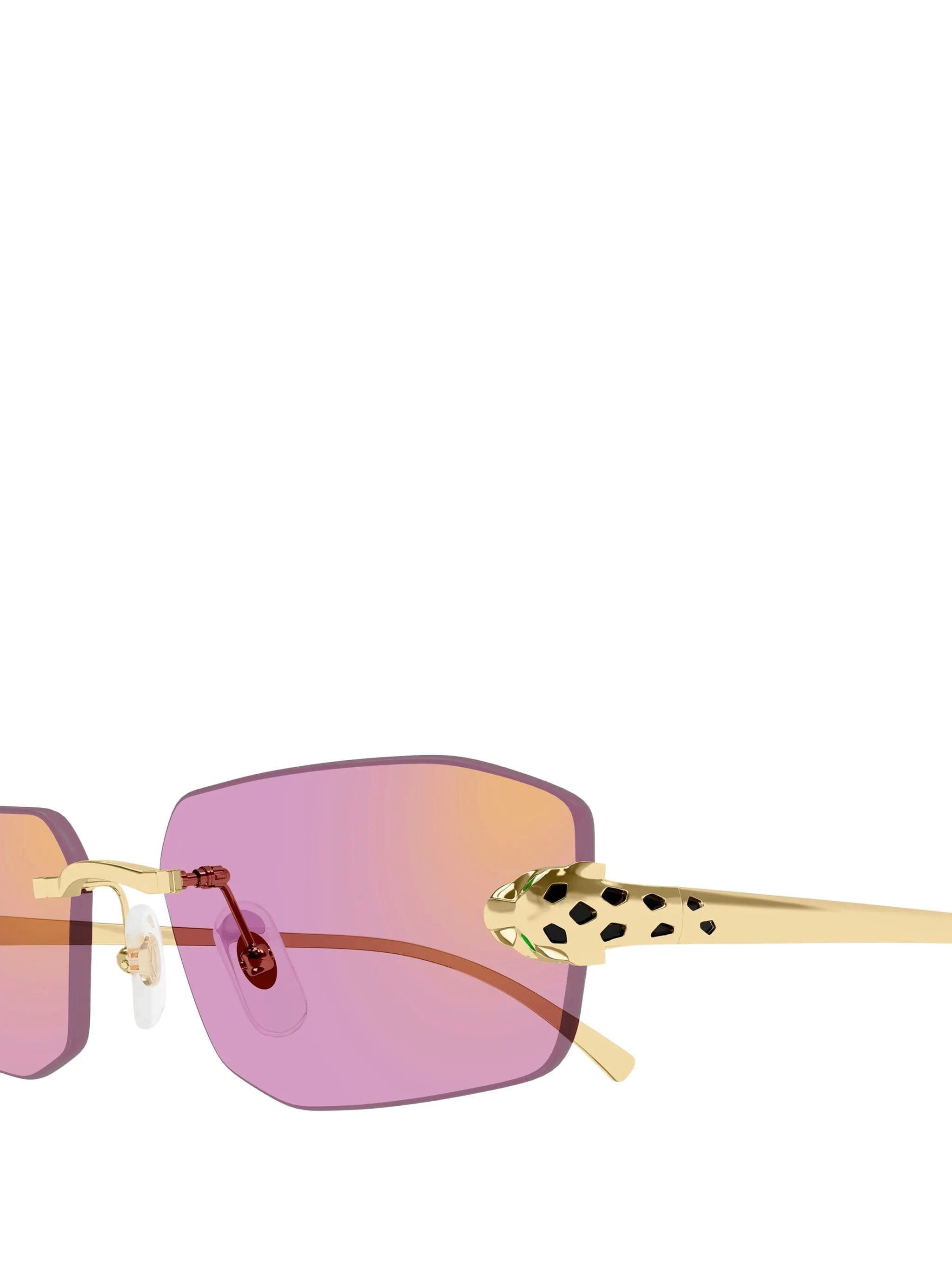 Cartier Eyewear rectangle rimless sunglasses
