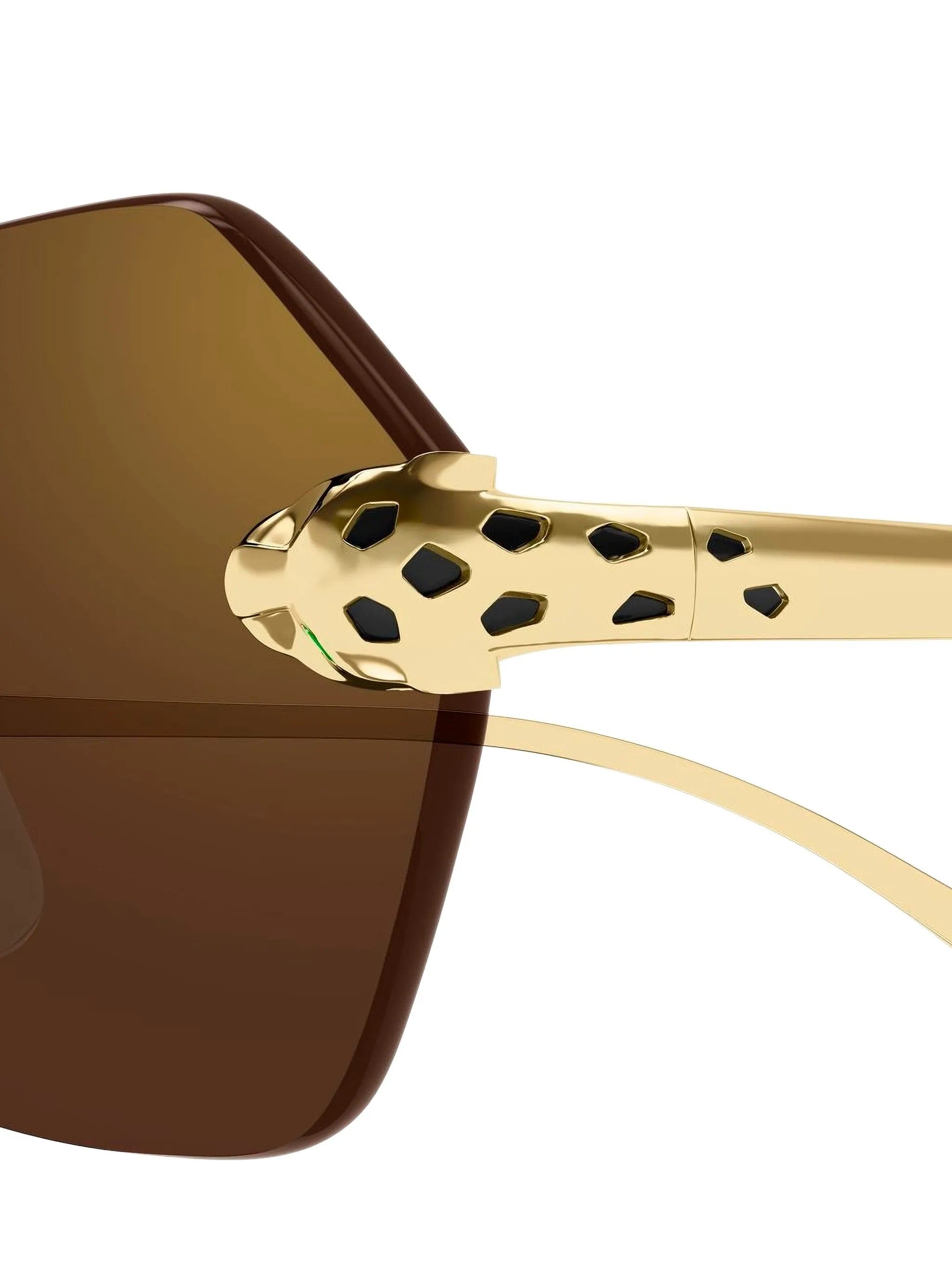 Cartier Eyewear geometric rimless sunglasses