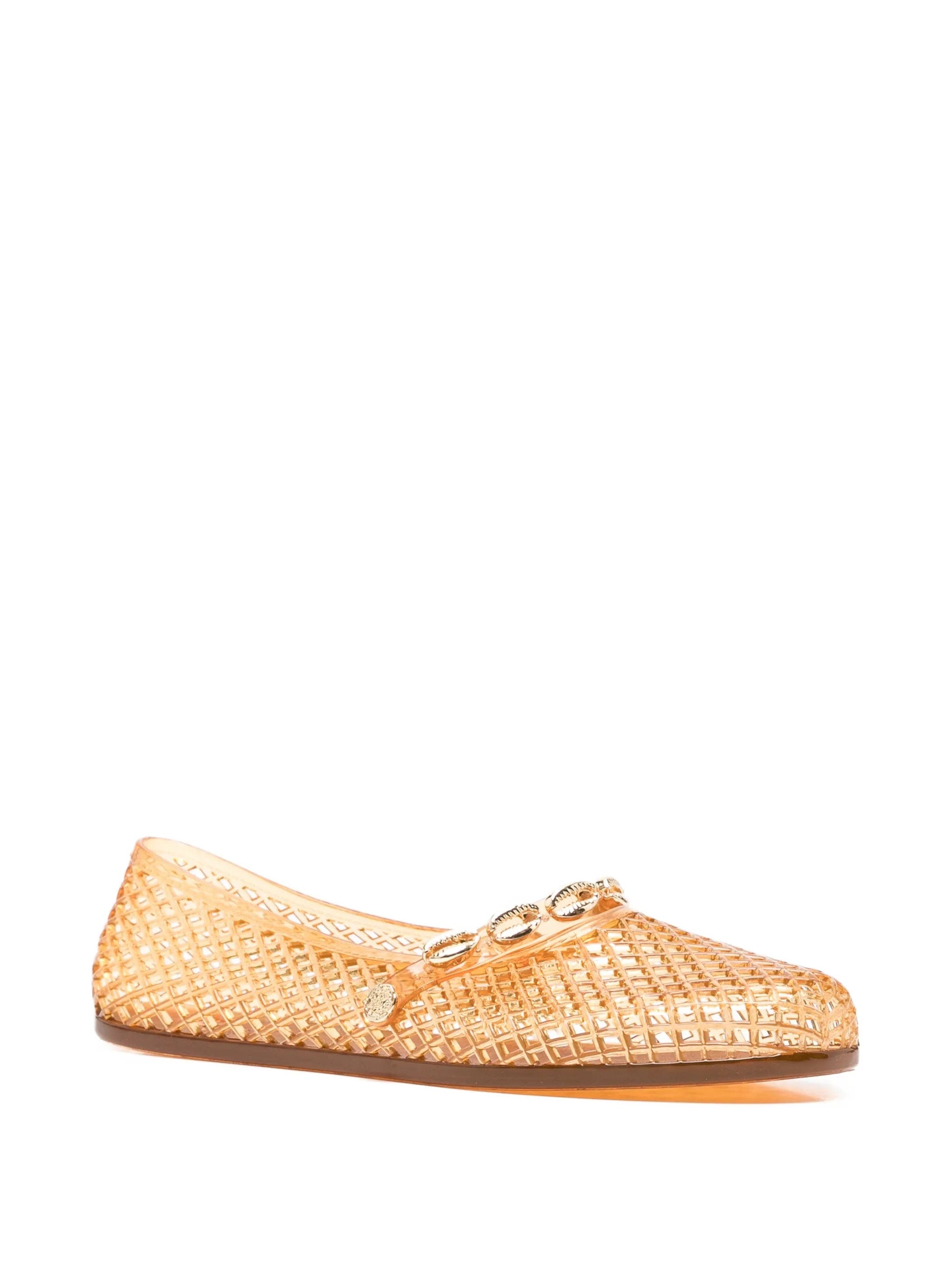 Ancient Greek Sandals Iro shell - embellishment ballet flats
