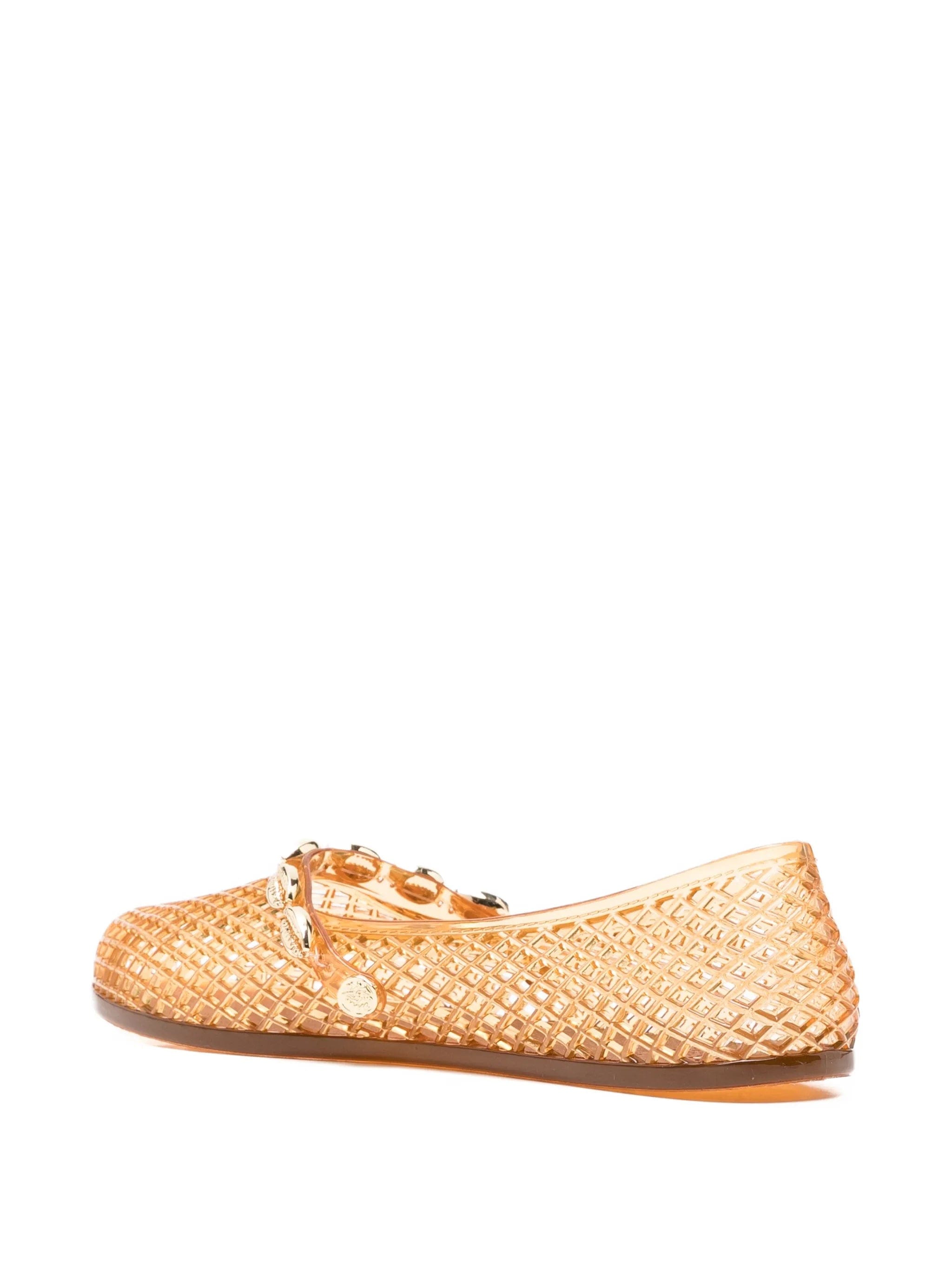 Ancient Greek Sandals Iro shell - embellishment ballet flats