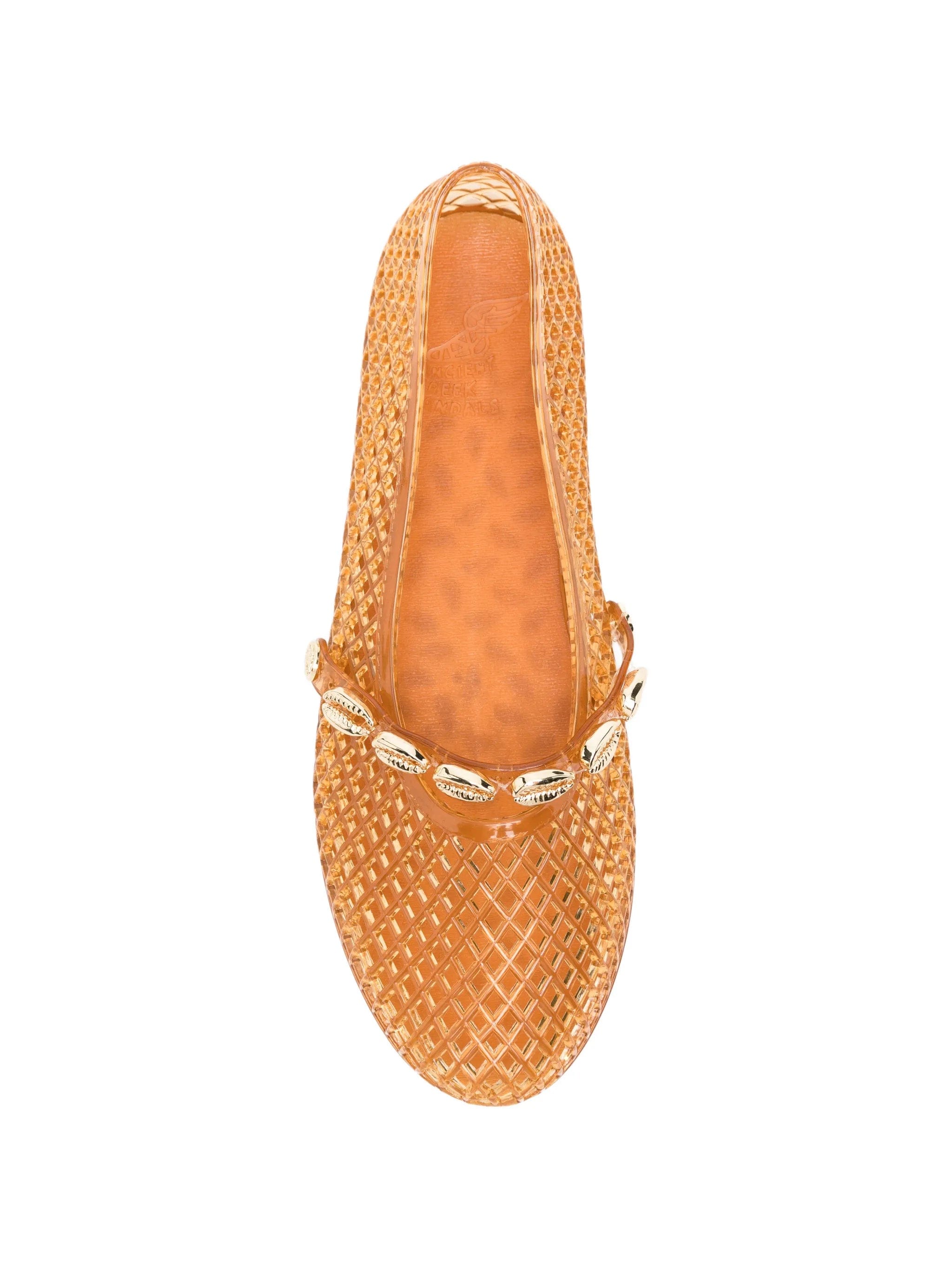 Ancient Greek Sandals Iro shell - embellishment ballet flats
