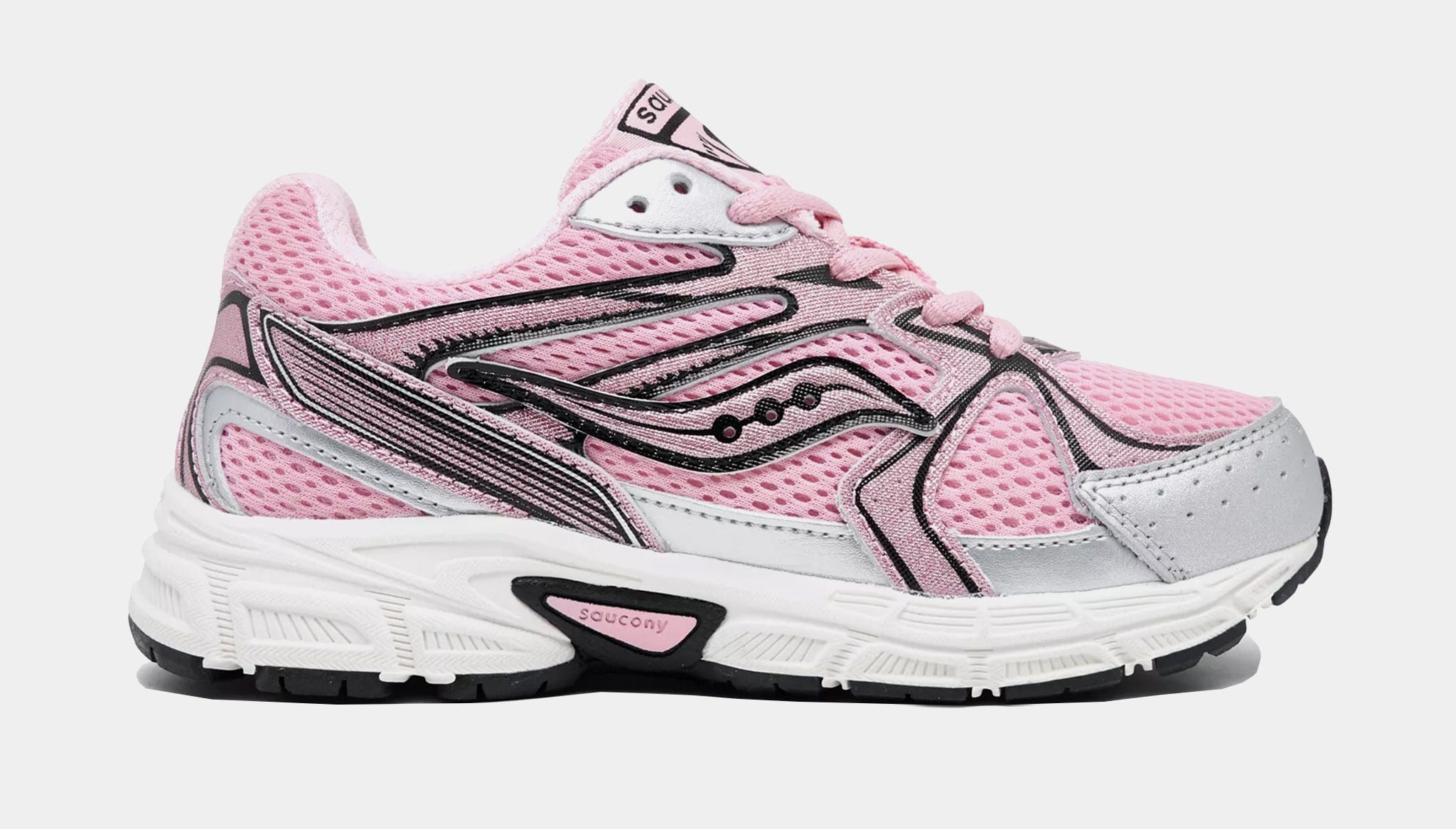 Saucony KIDS Ride Millenium Preschool Running Shoes (Pink)
