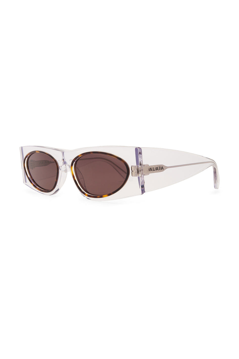 ALAÏA Oval Transparent Sunglasses