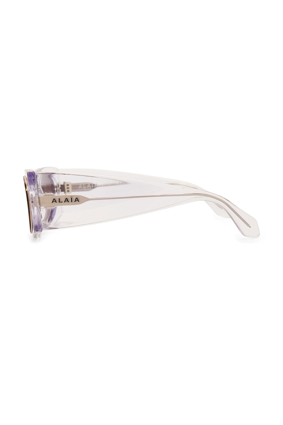 ALAÏA Oval Transparent Sunglasses