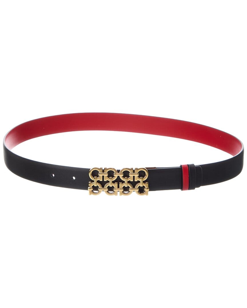 Ferragamo Gancini Reversible & Adjustable Leather Belt
