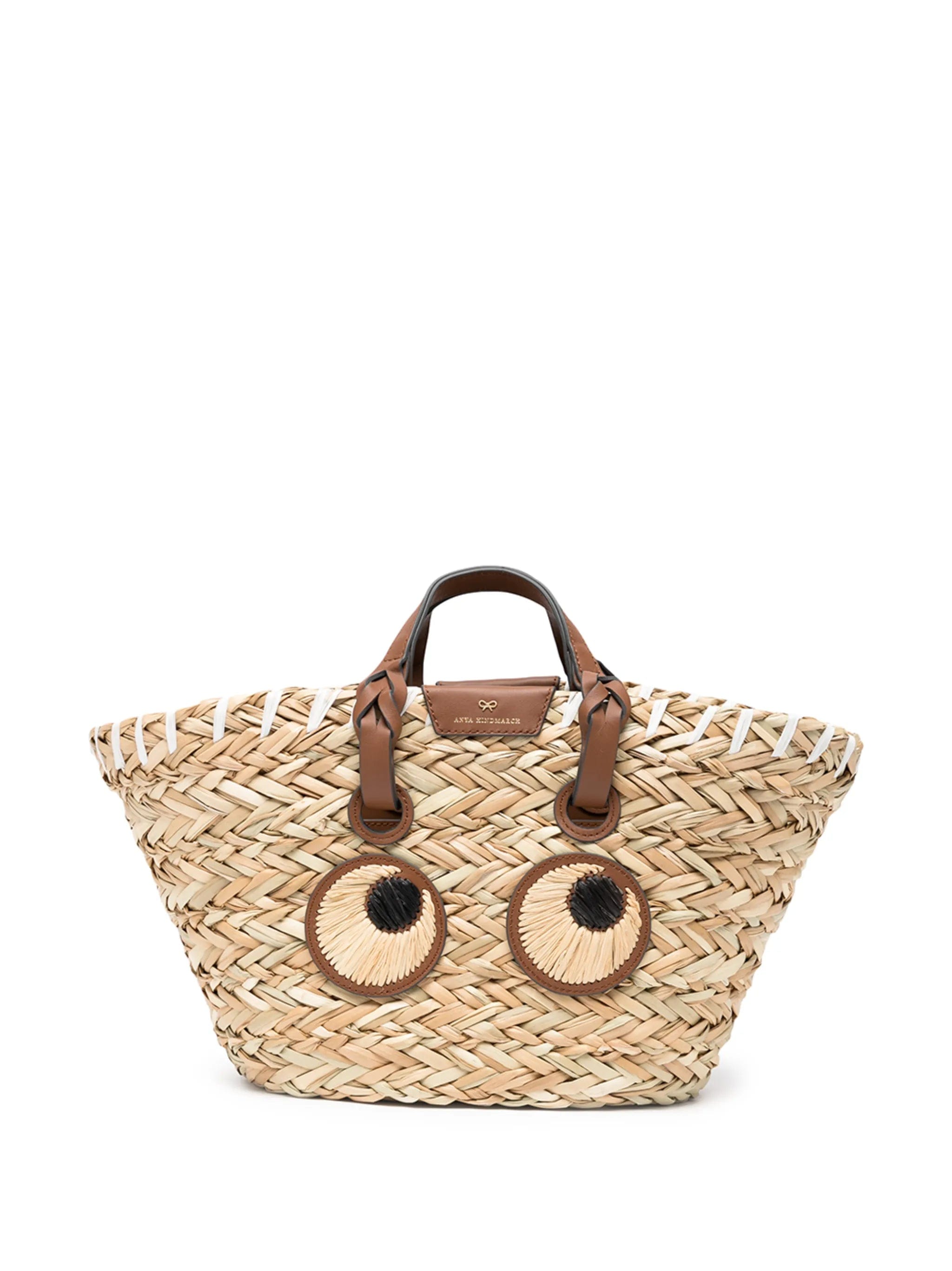 Anya Hindmarch Eyes seagrass straw bag