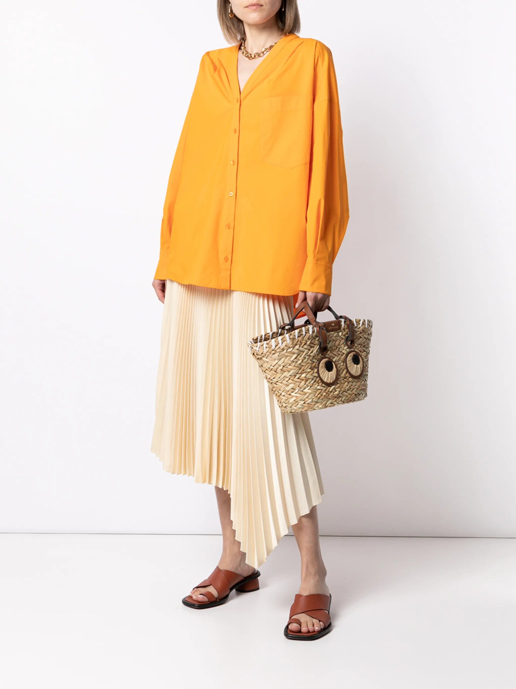 Anya Hindmarch Eyes seagrass straw bag
