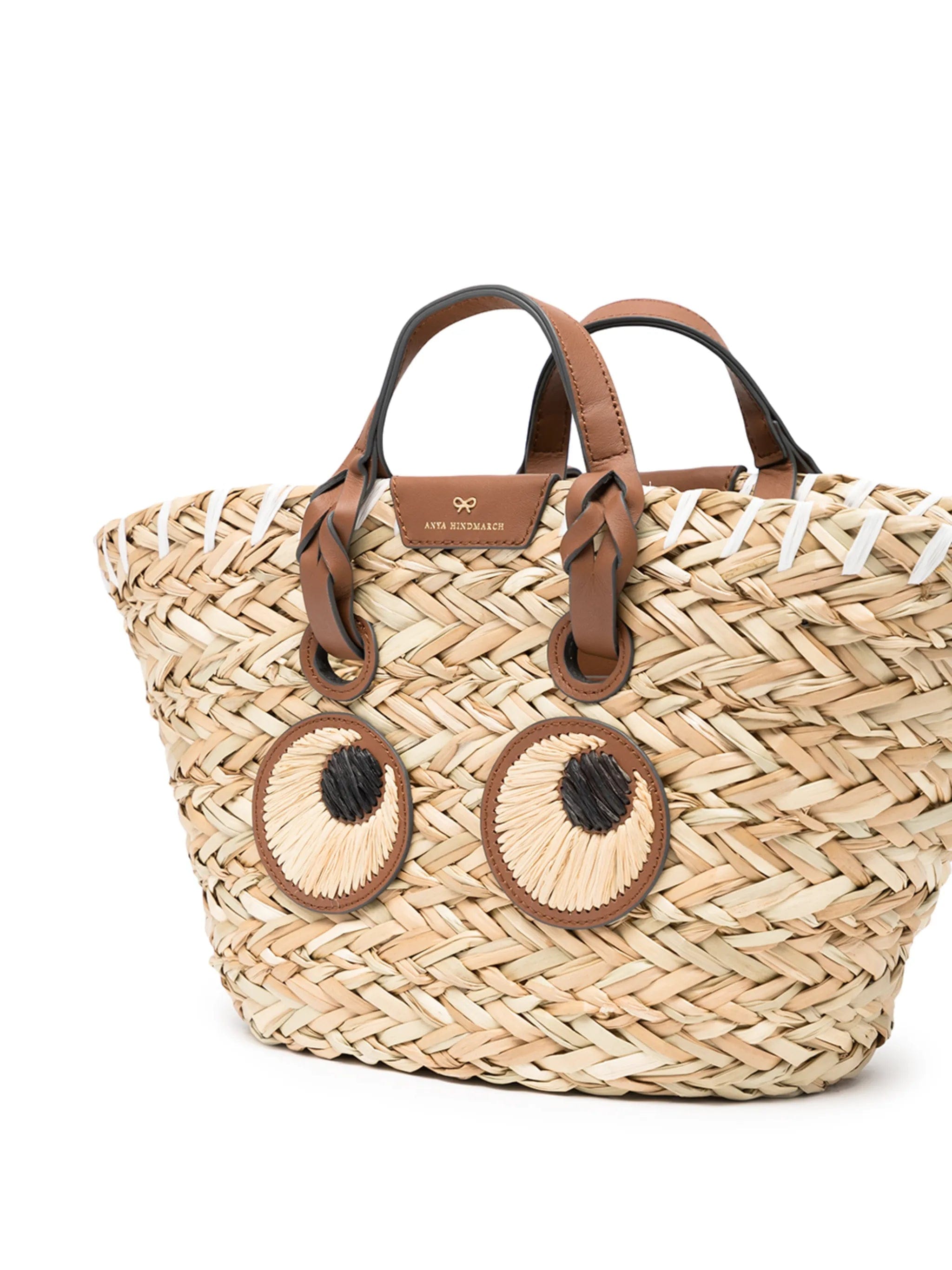 Anya Hindmarch Eyes seagrass straw bag