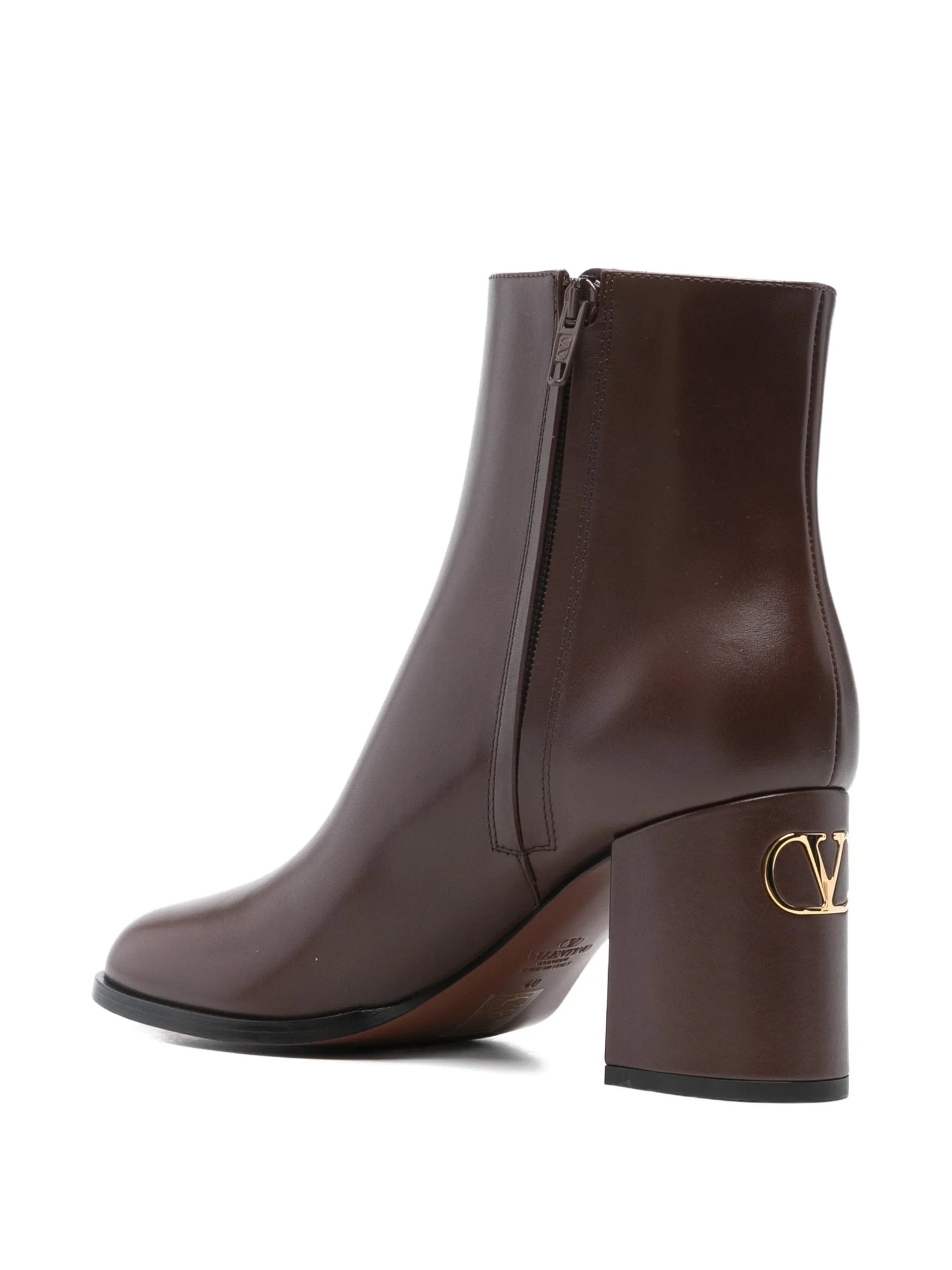 Valentino Garavani logo heel ankle boots