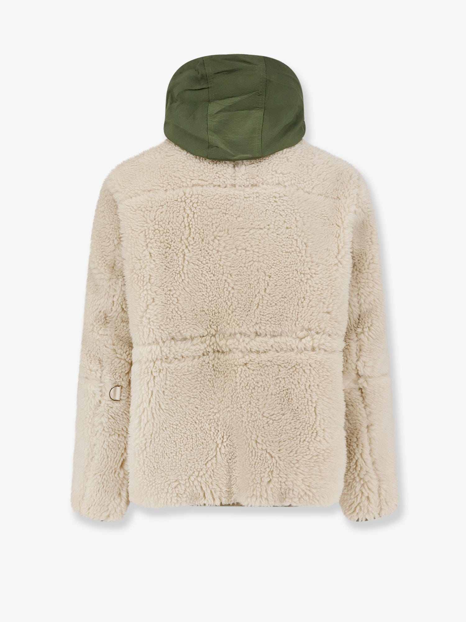 SACAI Eco shearling and nylon jacket