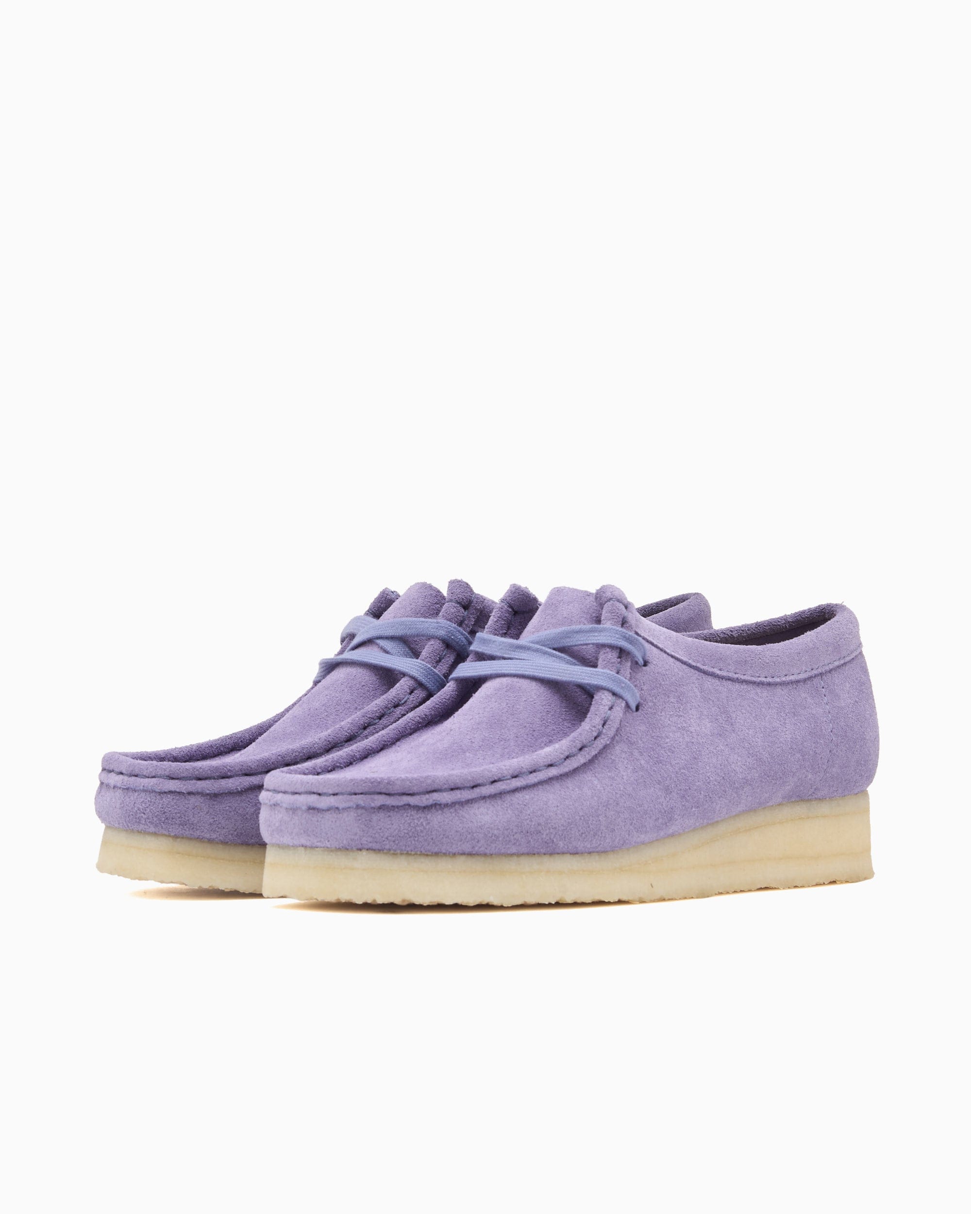 Clarks Zapatos Clarks Wallabee Purple Interest para mujer