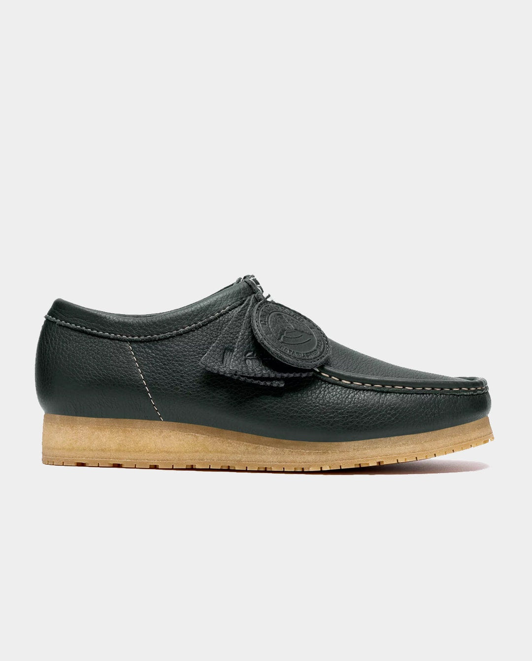 Clarks - Wallabee RB Shoe - Dark Green Leather