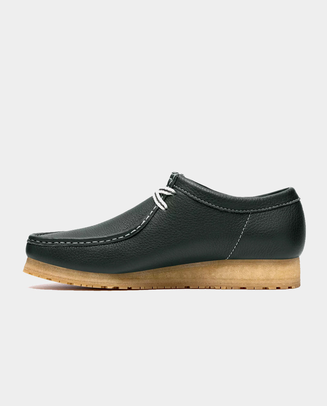 Clarks - Wallabee RB Shoe - Dark Green Leather