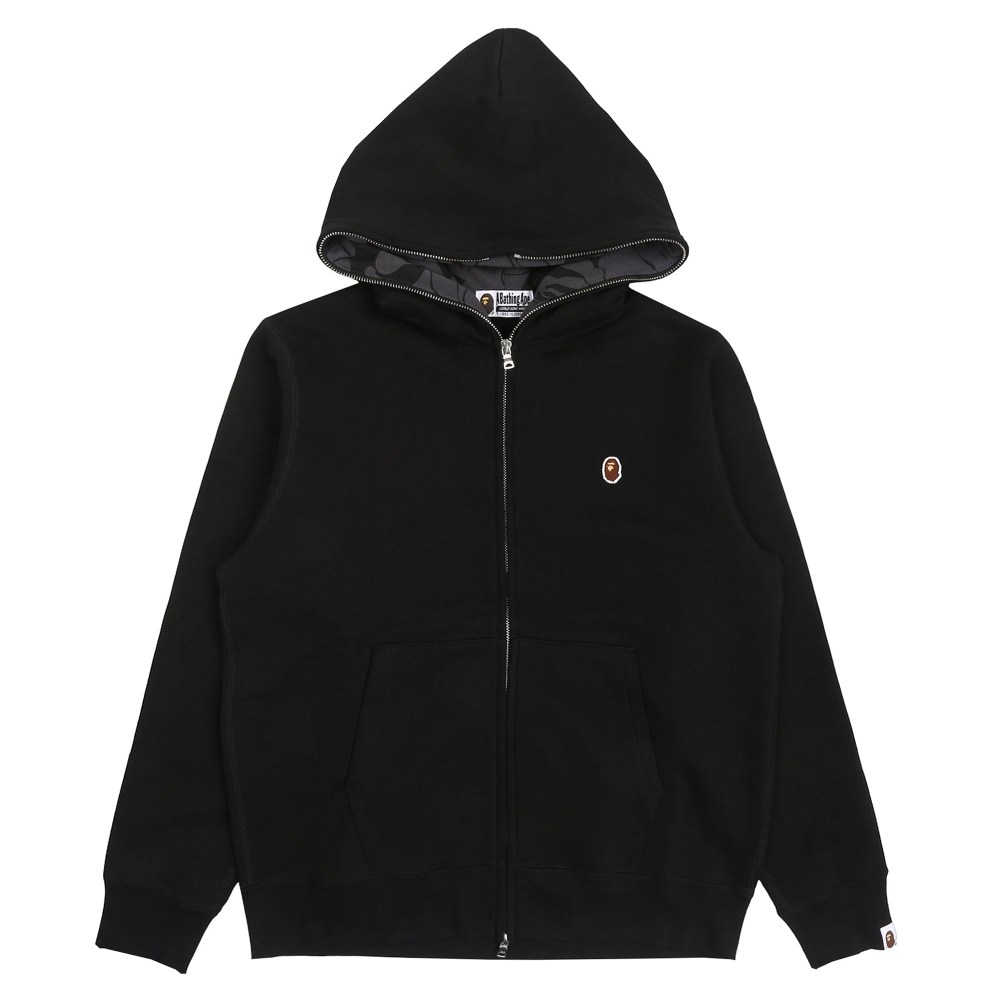 A Bathing Ape One Point Full Zip Hoodie - Black
