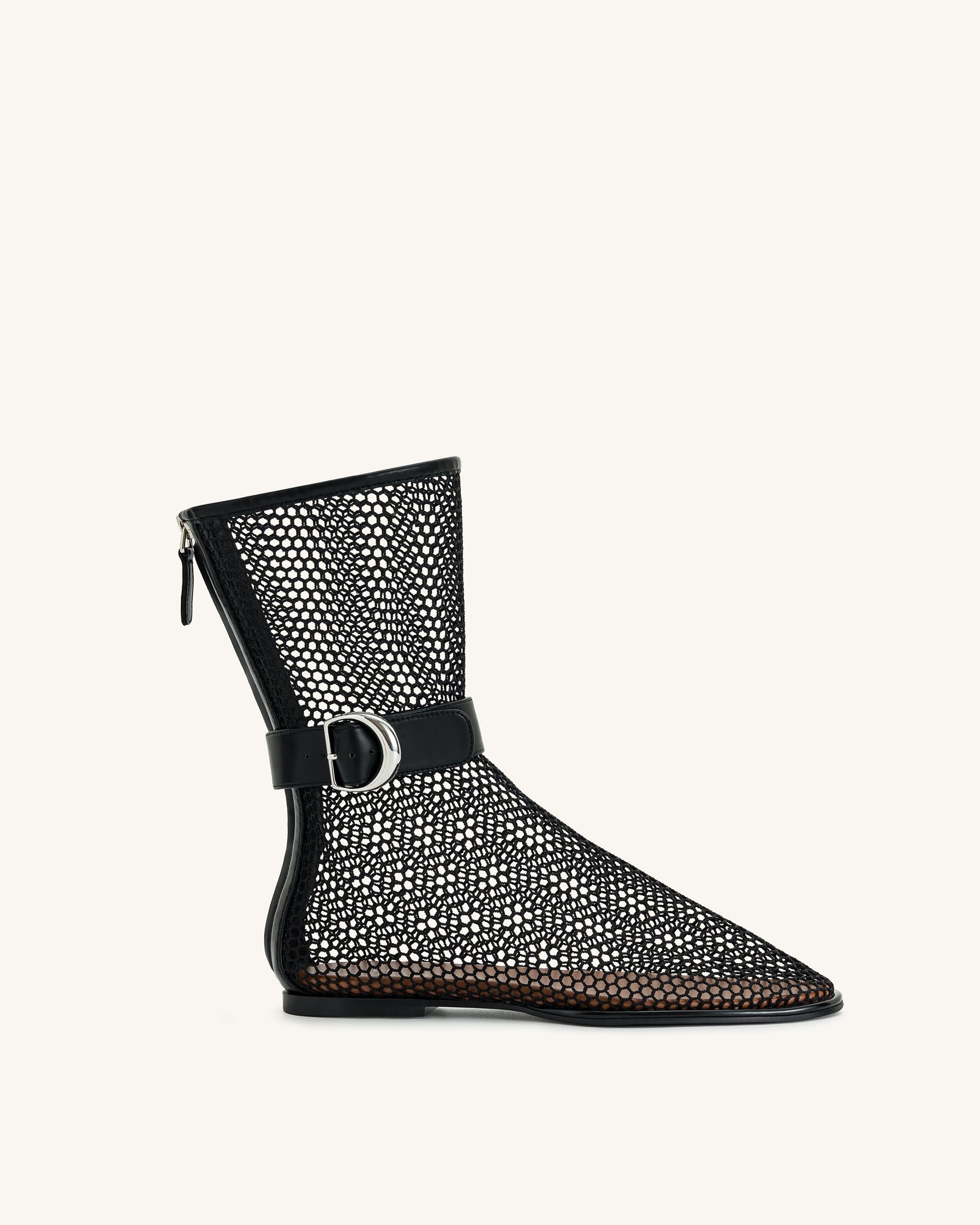 Jw Pei Sophia Mesh Boots Black