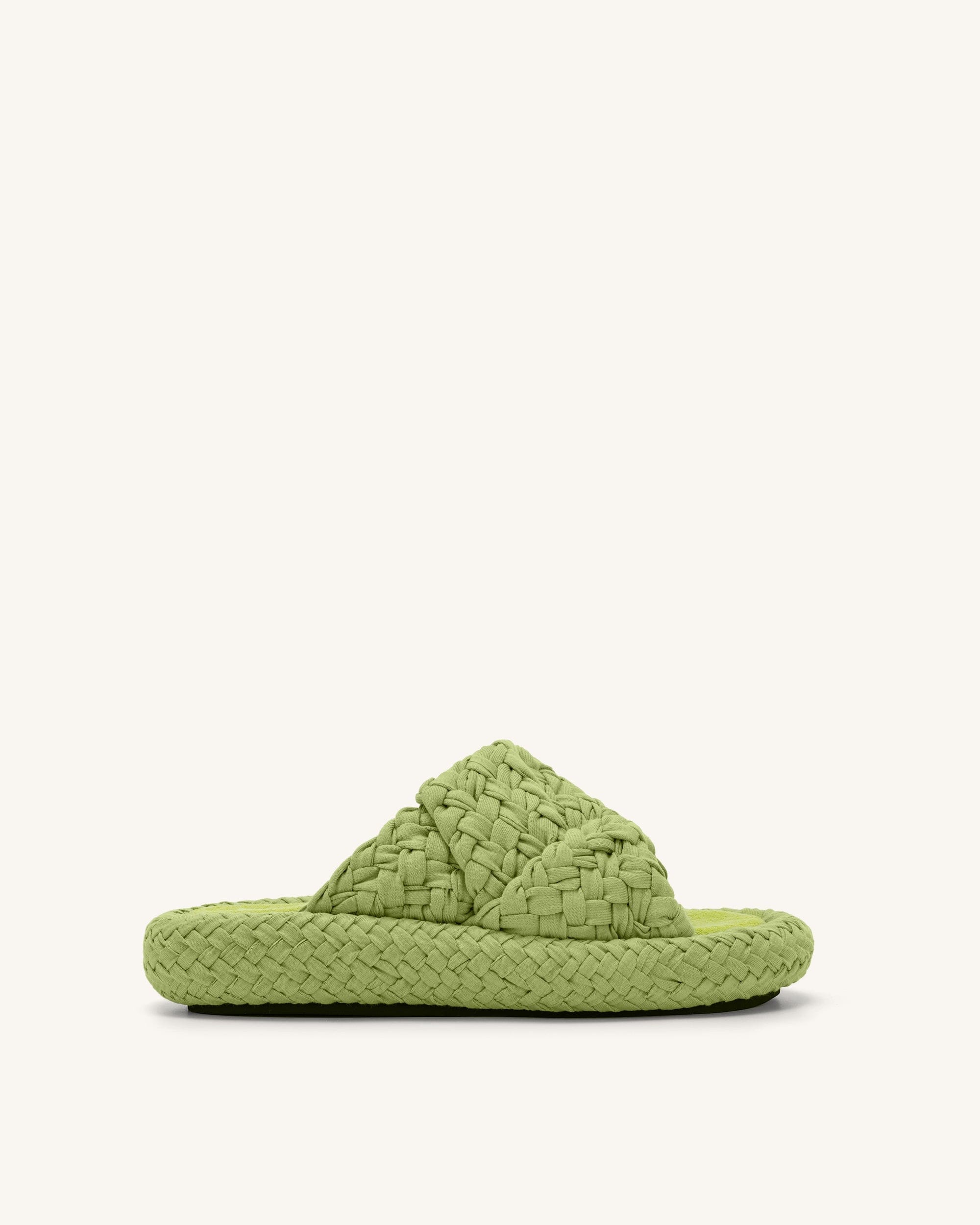 Jw Pei Lilah Woven Platform Sandal Lime Green