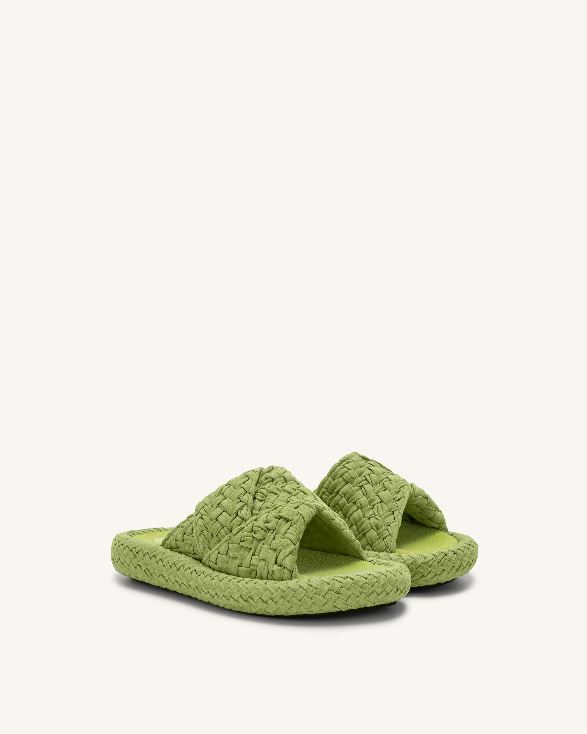 Jw Pei Lilah Woven Platform Sandal Lime Green