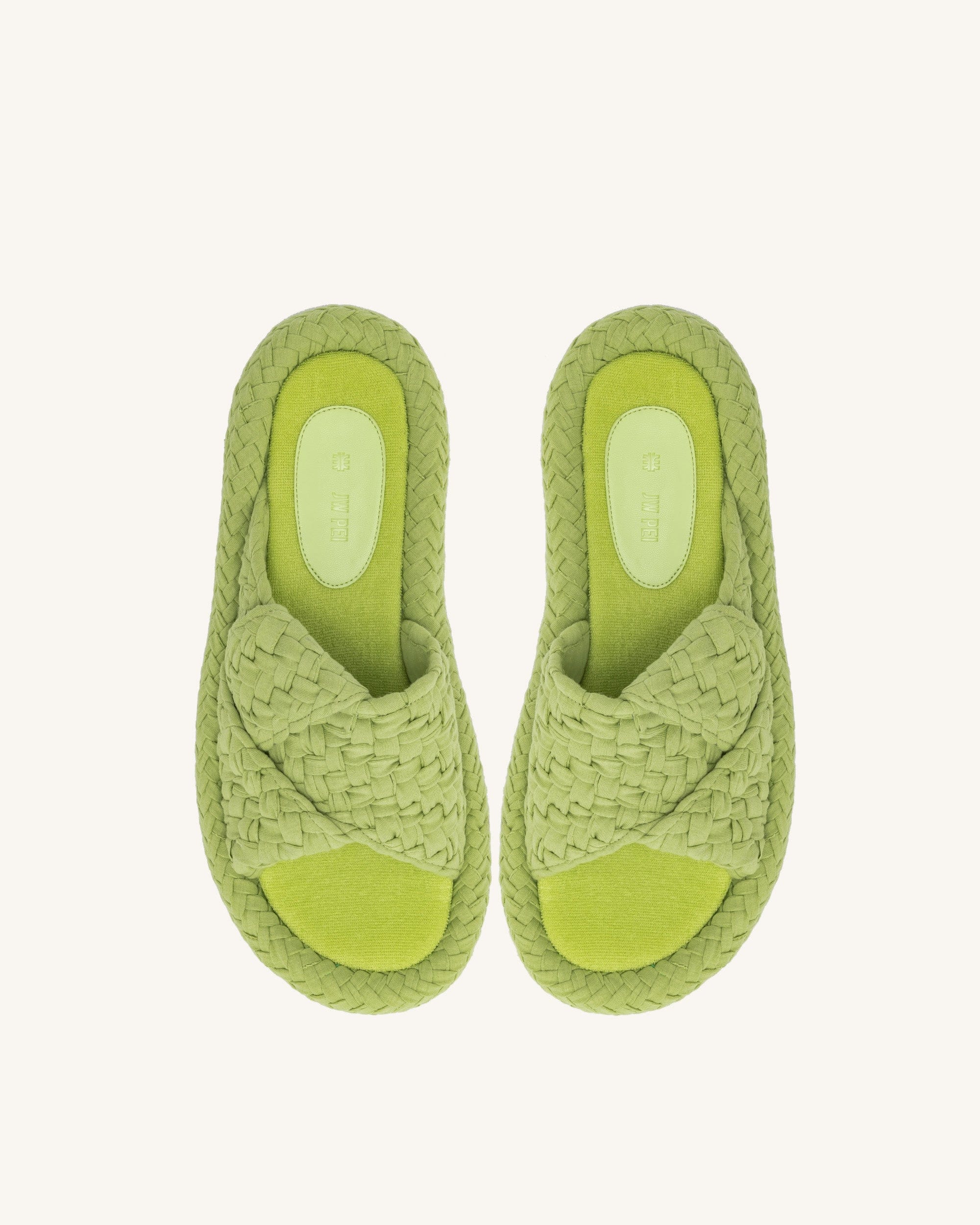 Jw Pei Lilah Woven Platform Sandal Lime Green