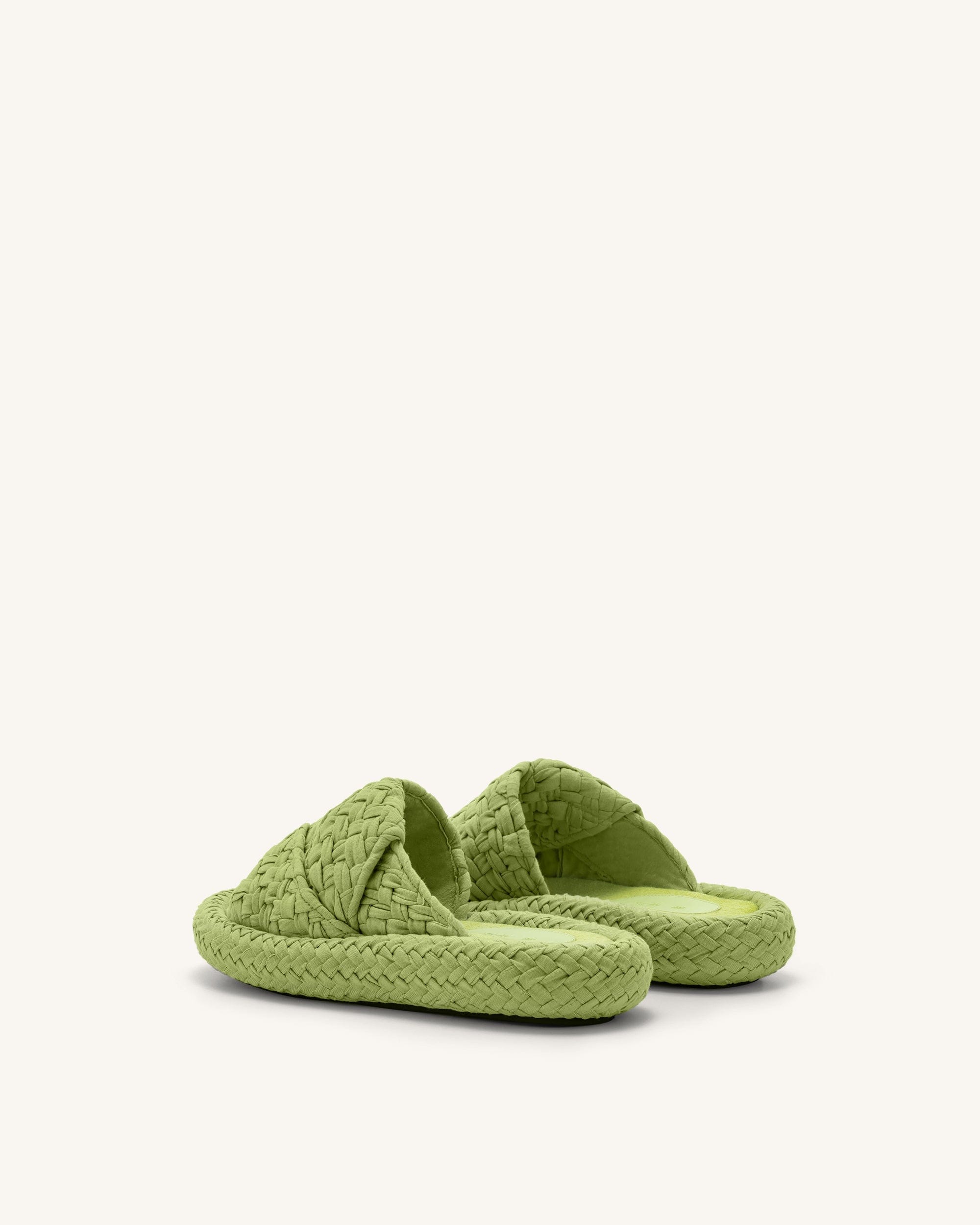 Jw Pei Lilah Woven Platform Sandal Lime Green