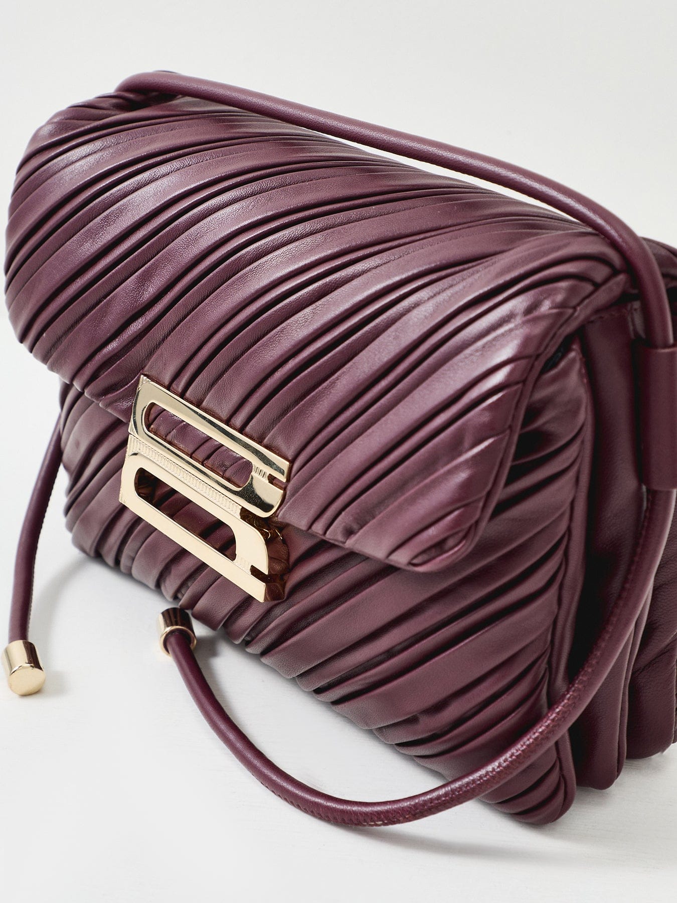 Victoria Beckham Soft Dorian Shoulder Bag Burgundy