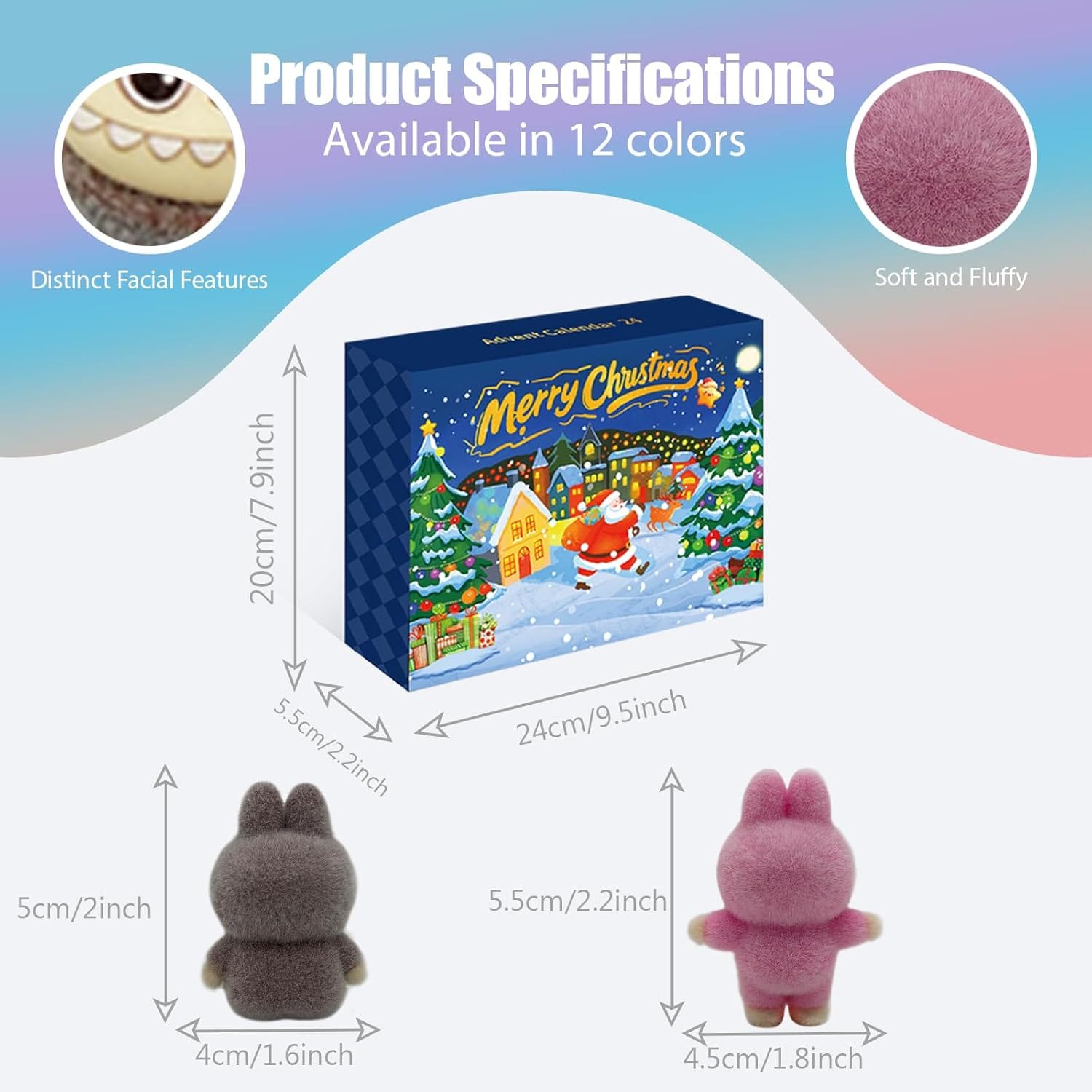 Labubu Shop Labubu Style Advent Calendar 2025 | 24 - Day Christmas Countdown with Collectible Figures