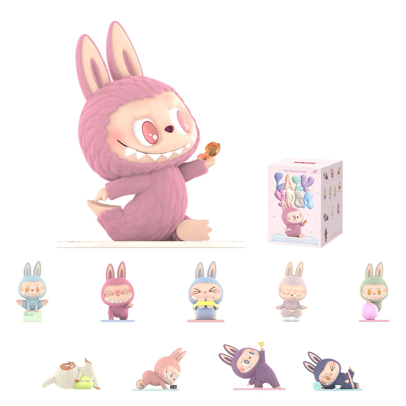 POP MART Labubu The Monsters Lazy Yoga Series Blind Box