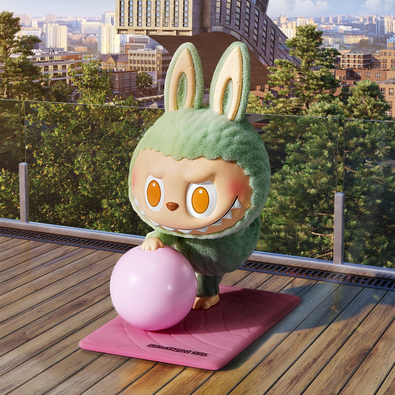 POP MART Labubu The Monsters Lazy Yoga Series Blind Box