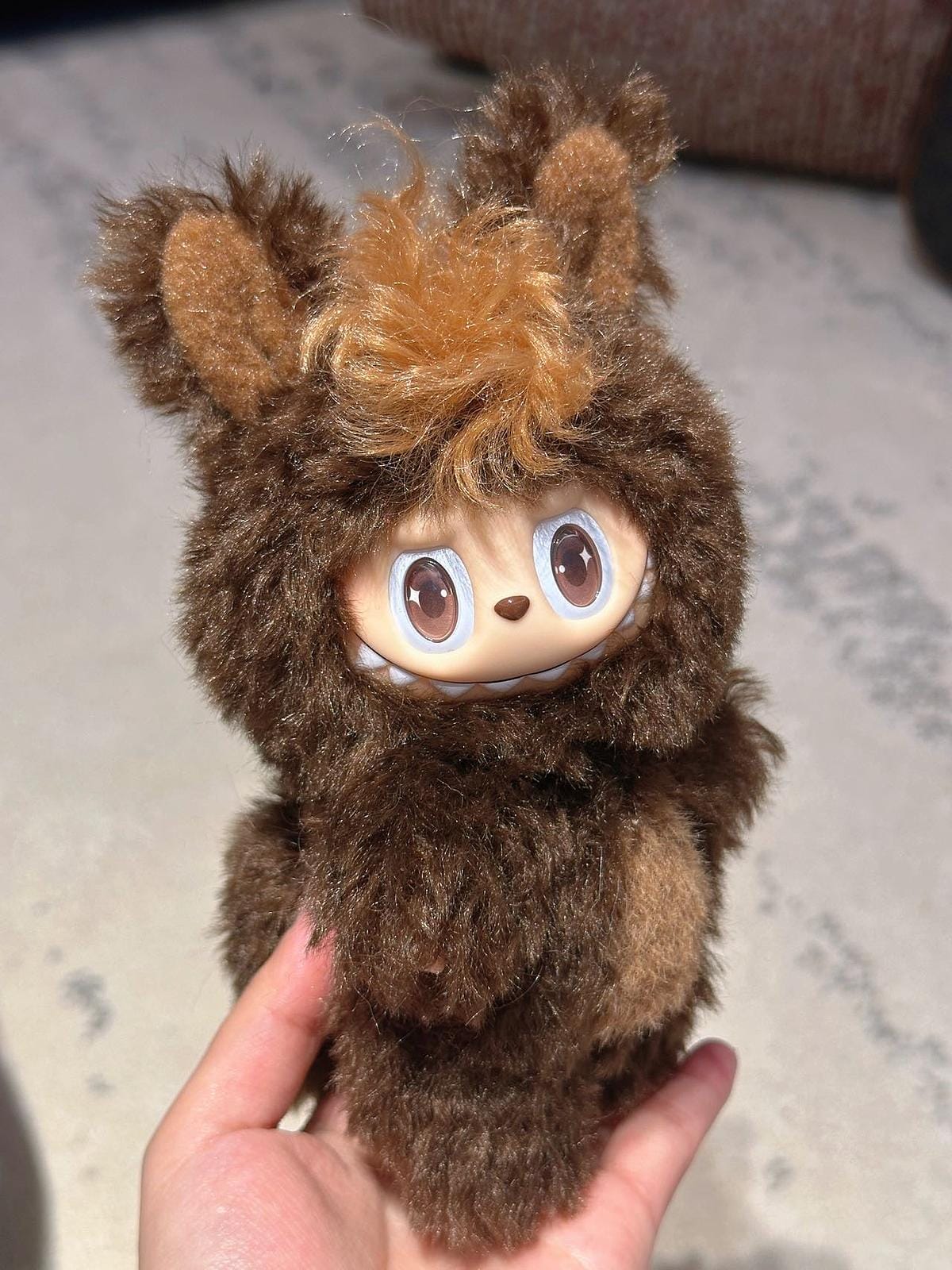 HANDMADE Forest Brown Labubu – Handmade Plush Doll