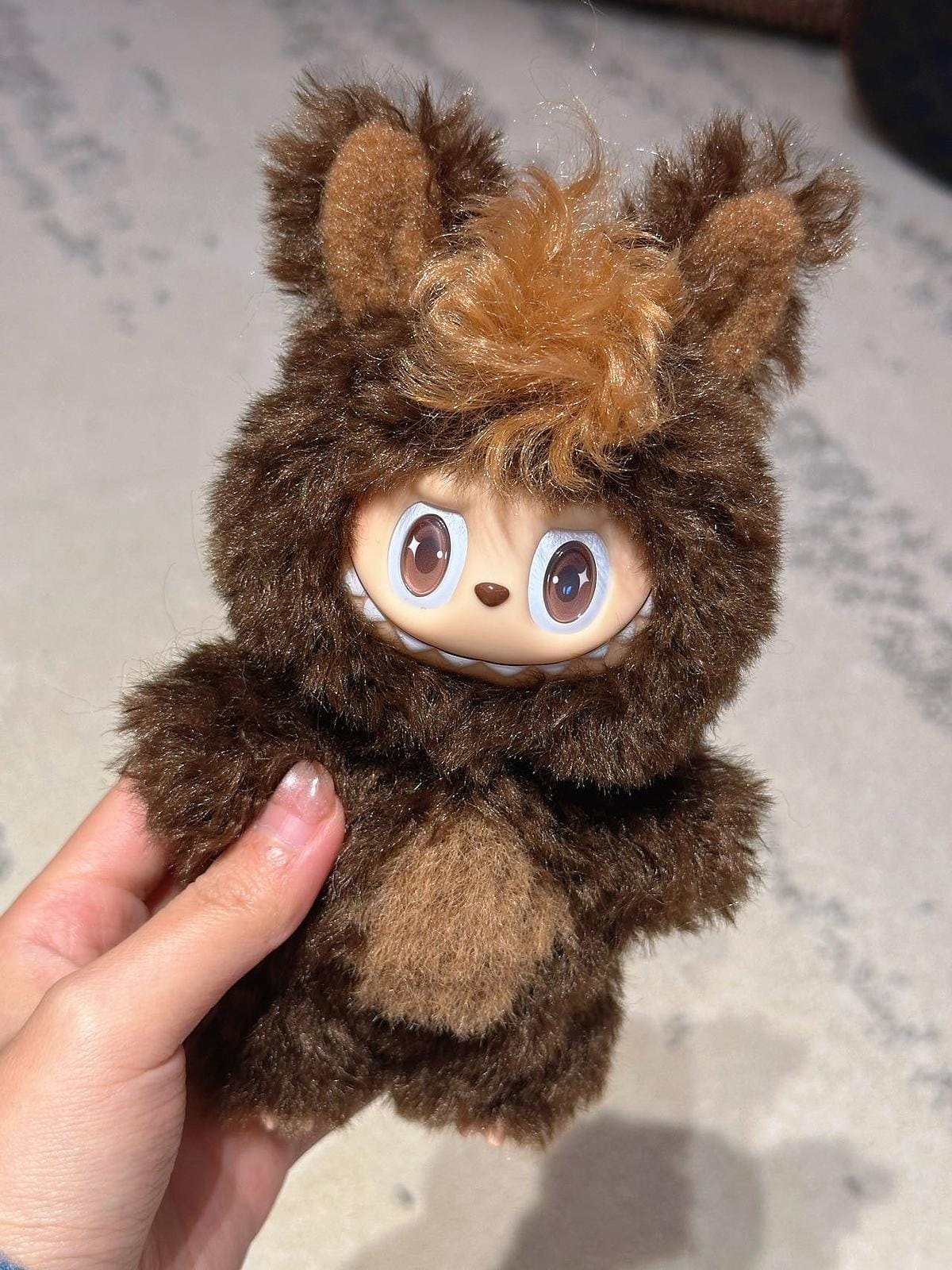 HANDMADE Forest Brown Labubu – Handmade Plush Doll
