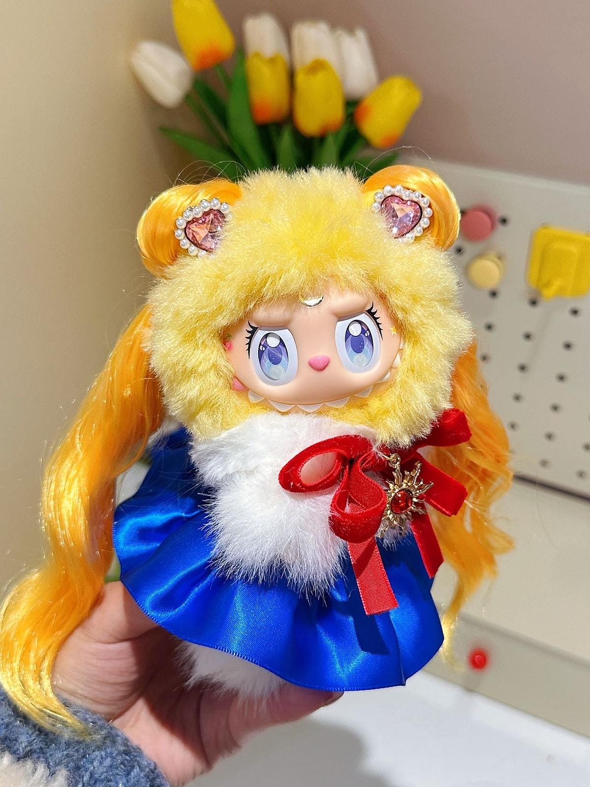 PRINCESS Moon Princess Labubu Plush Doll π | Handmade Anime - Inspired Collectible Gift