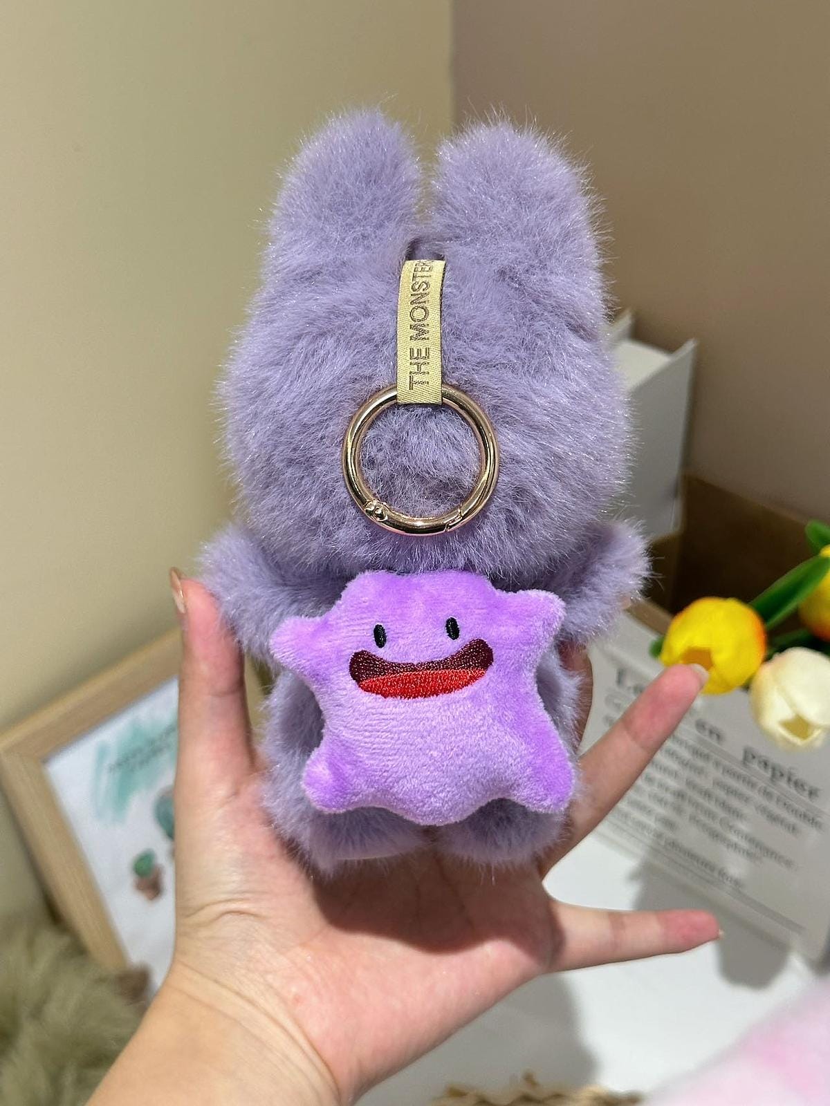 HANDMADE Taro Purple Ditto – Handmade Labubu Inspired Plush Doll