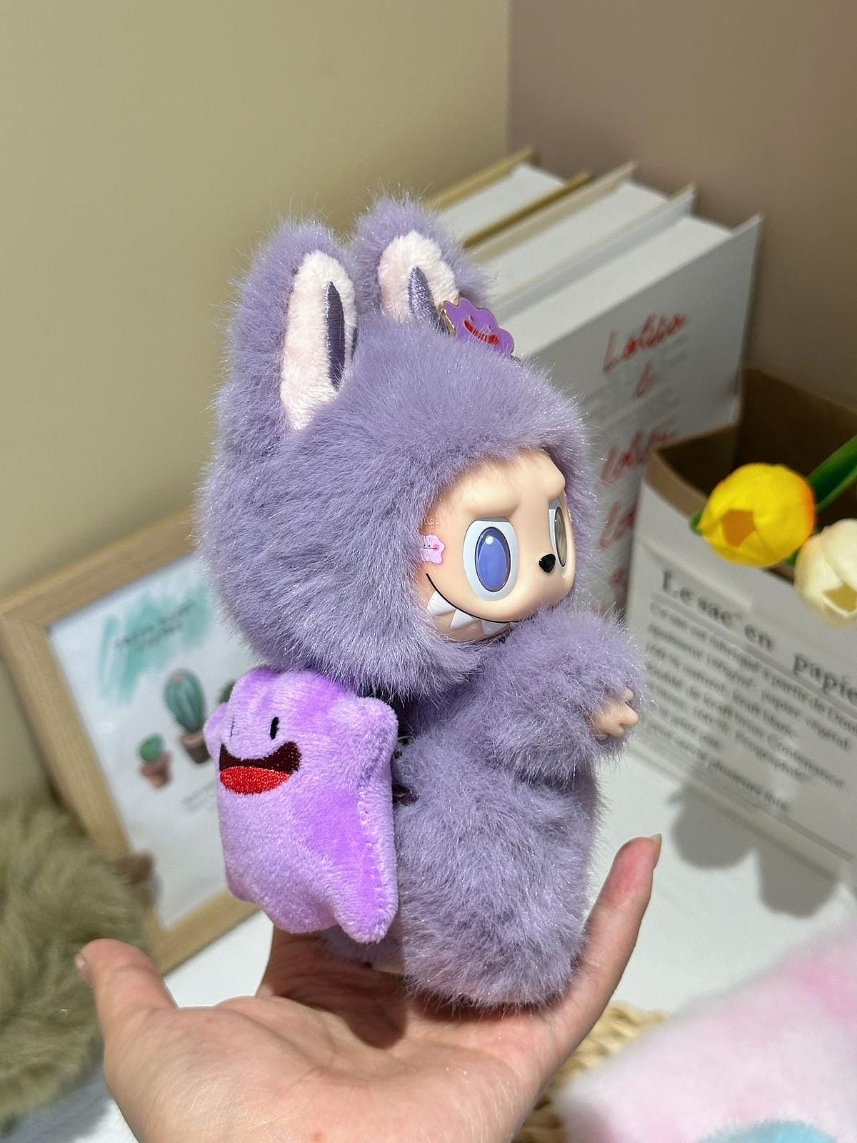 HANDMADE Taro Purple Ditto – Handmade Labubu Inspired Plush Doll