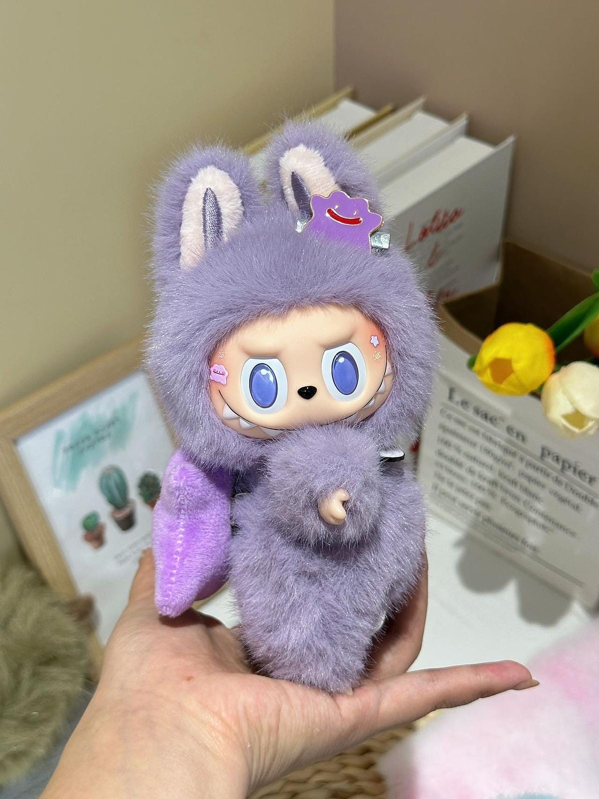 HANDMADE Taro Purple Ditto – Handmade Labubu Inspired Plush Doll