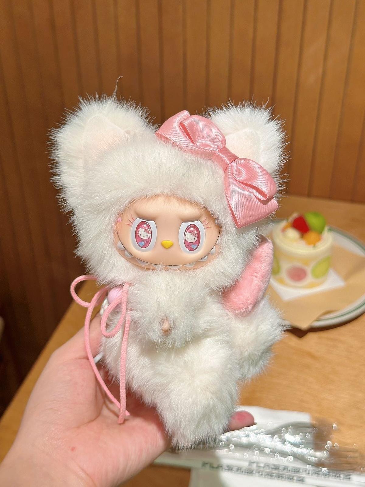 Hello Kitty White Hello Kitty – Handmade Labubu Inspired Plush Doll