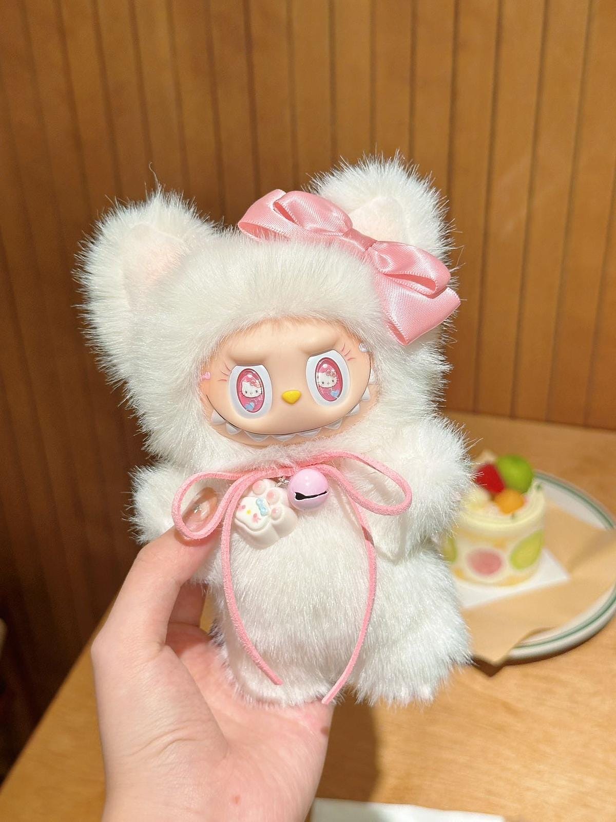Hello Kitty White Hello Kitty – Handmade Labubu Inspired Plush Doll