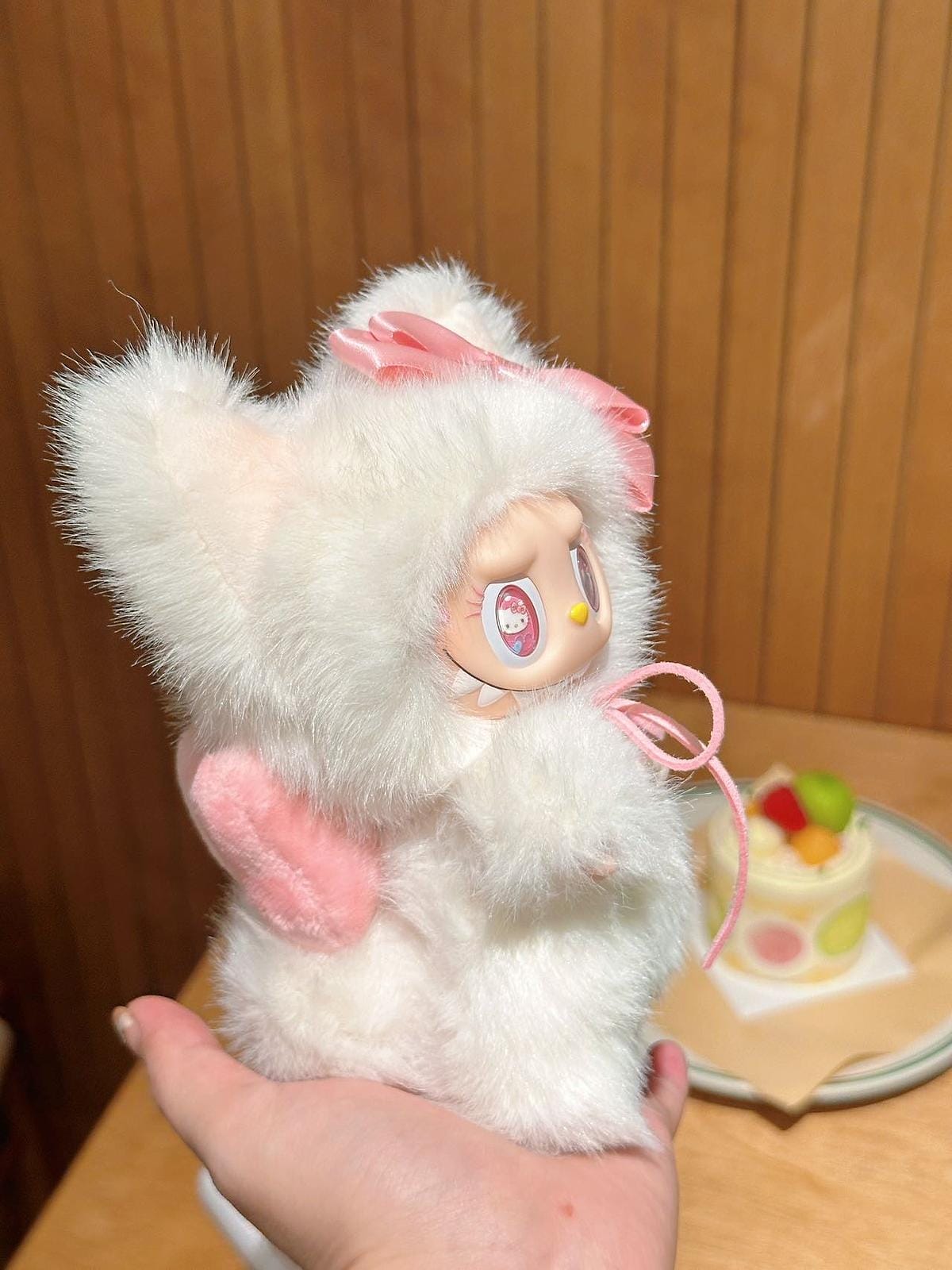 Hello Kitty White Hello Kitty – Handmade Labubu Inspired Plush Doll