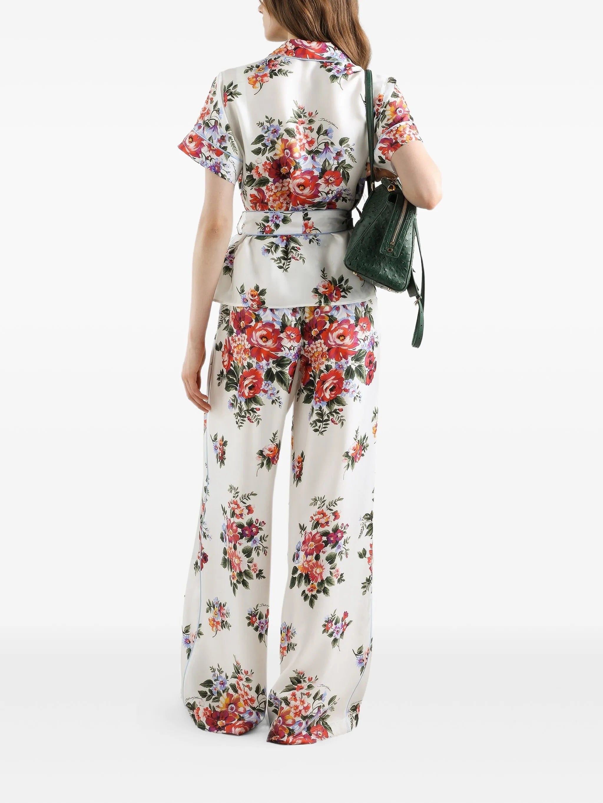 Dolce & Gabbana floral - print silk shirt
