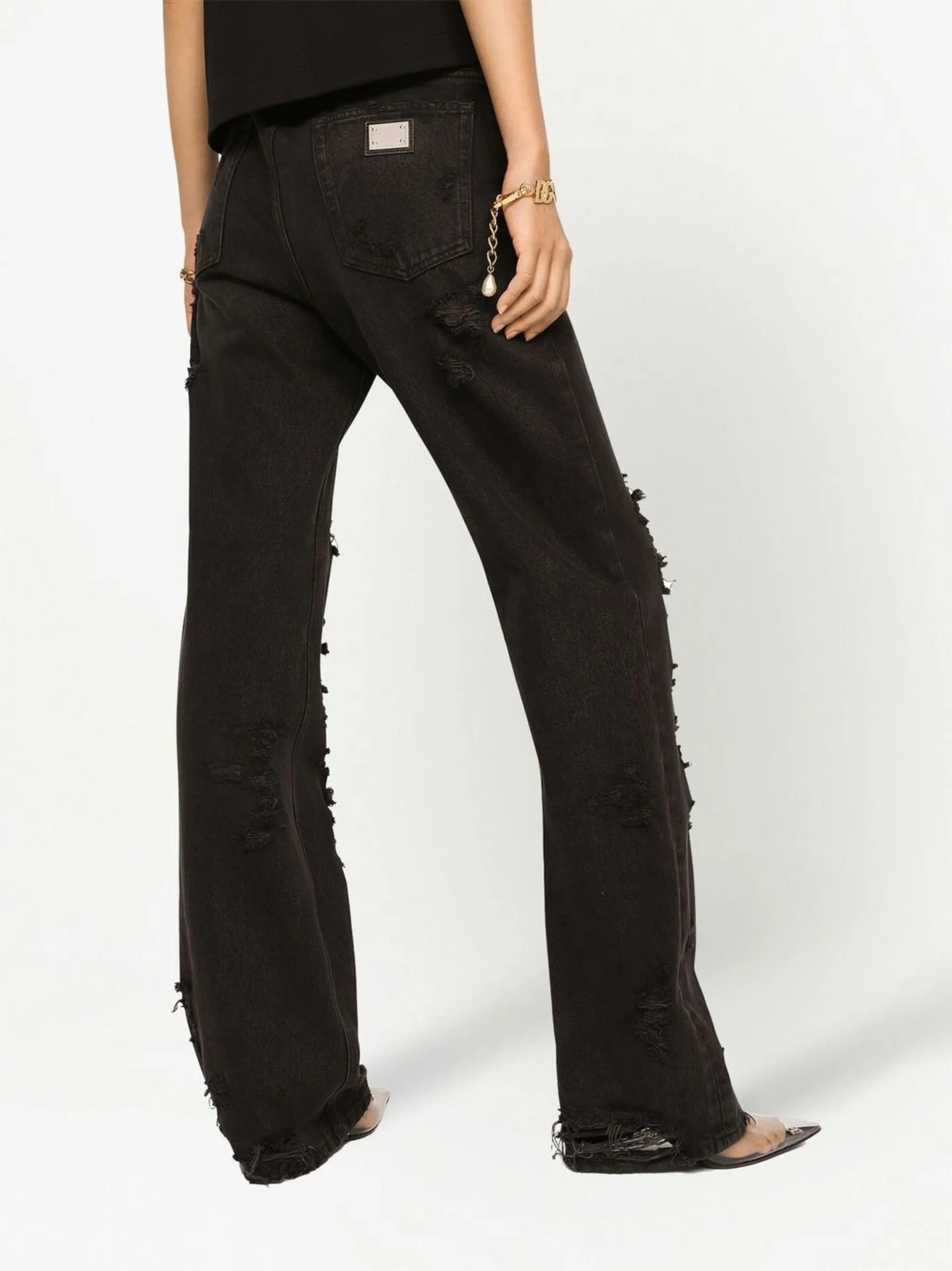 Dolce & Gabbana distressed flared jeans