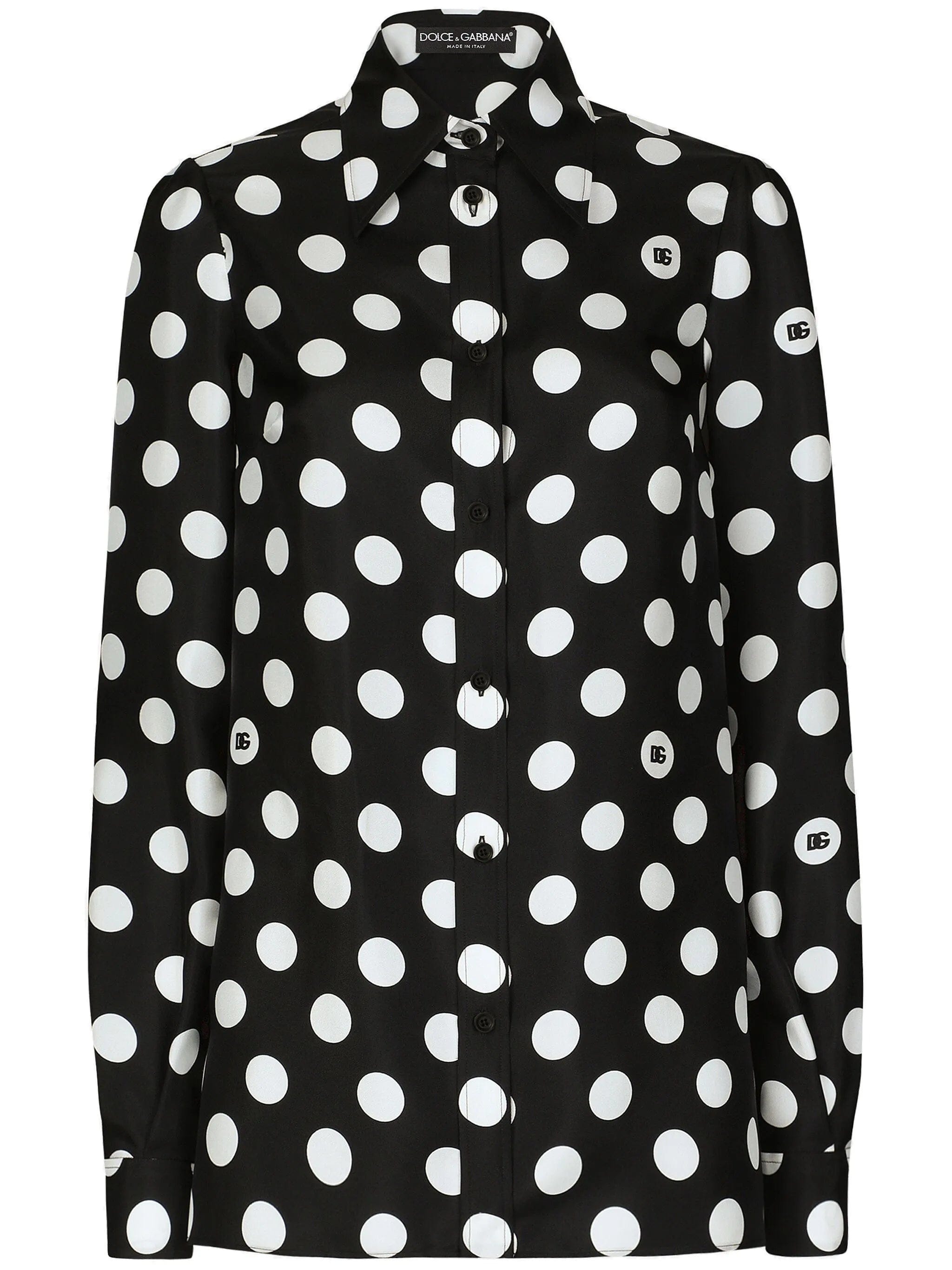Dolce & Gabbana polka - dot silk twill shirt