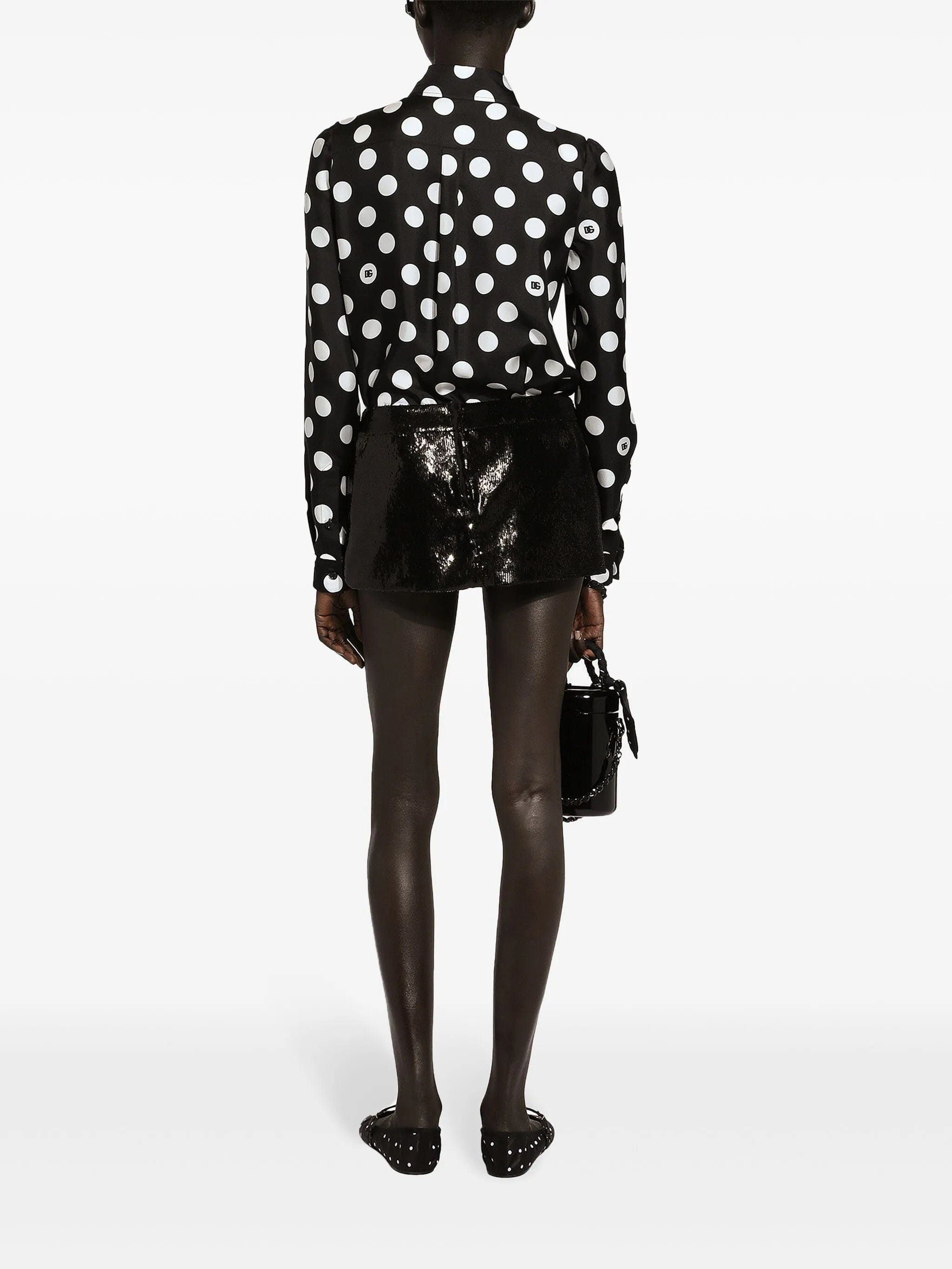 Dolce & Gabbana polka - dot silk twill shirt