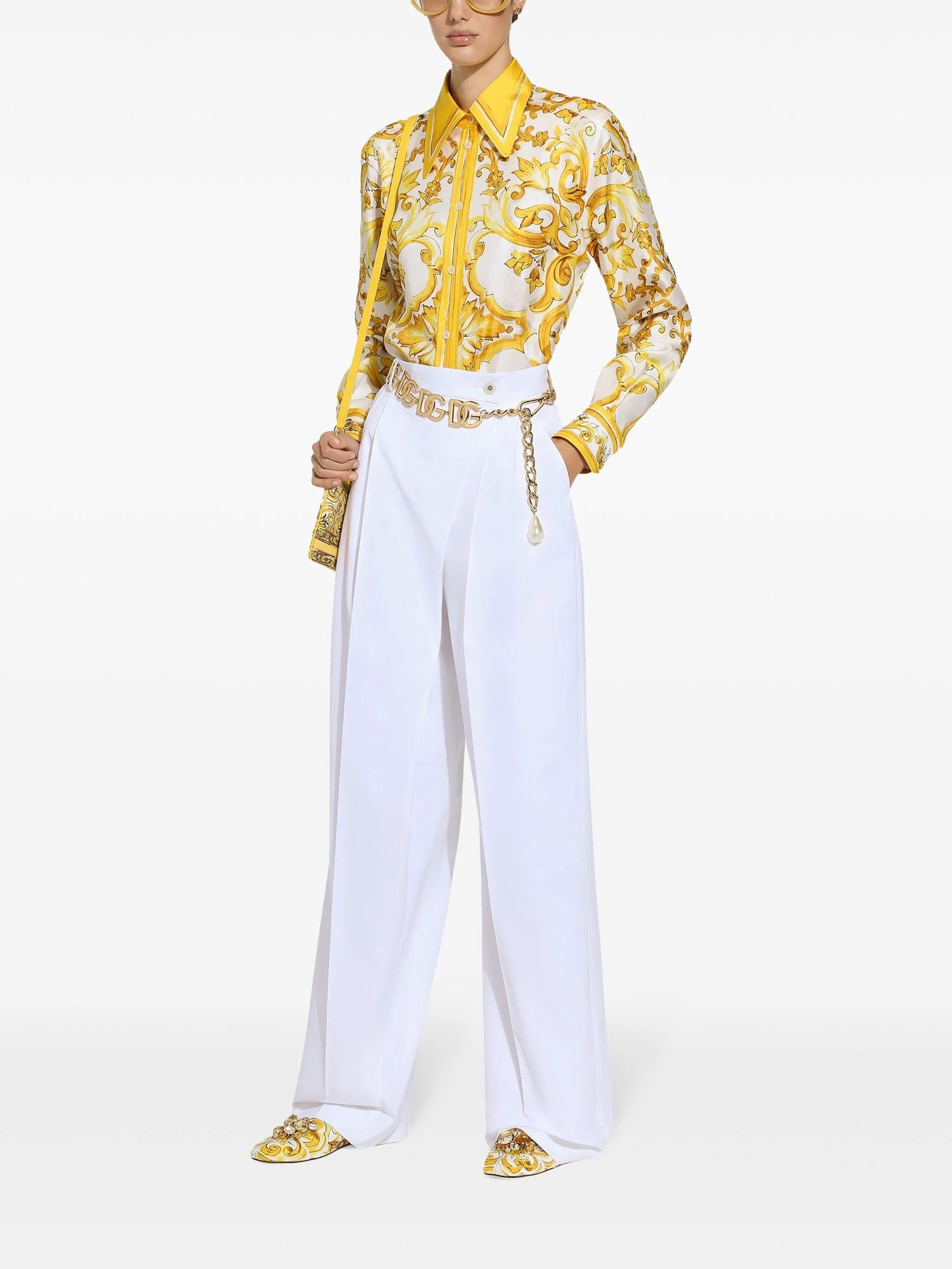 Dolce & Gabbana high - waist flared trousers