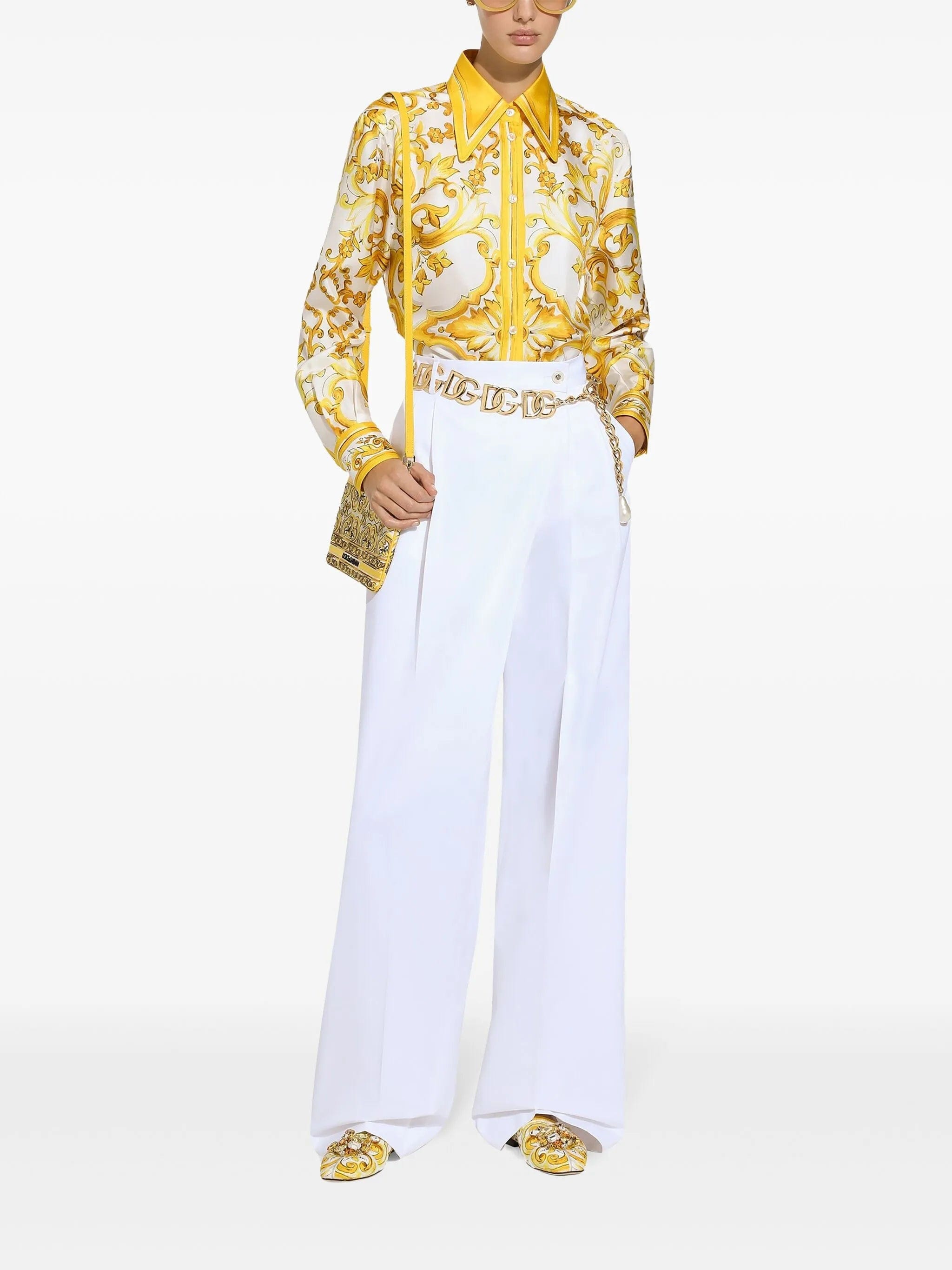 Dolce & Gabbana high - waist flared trousers