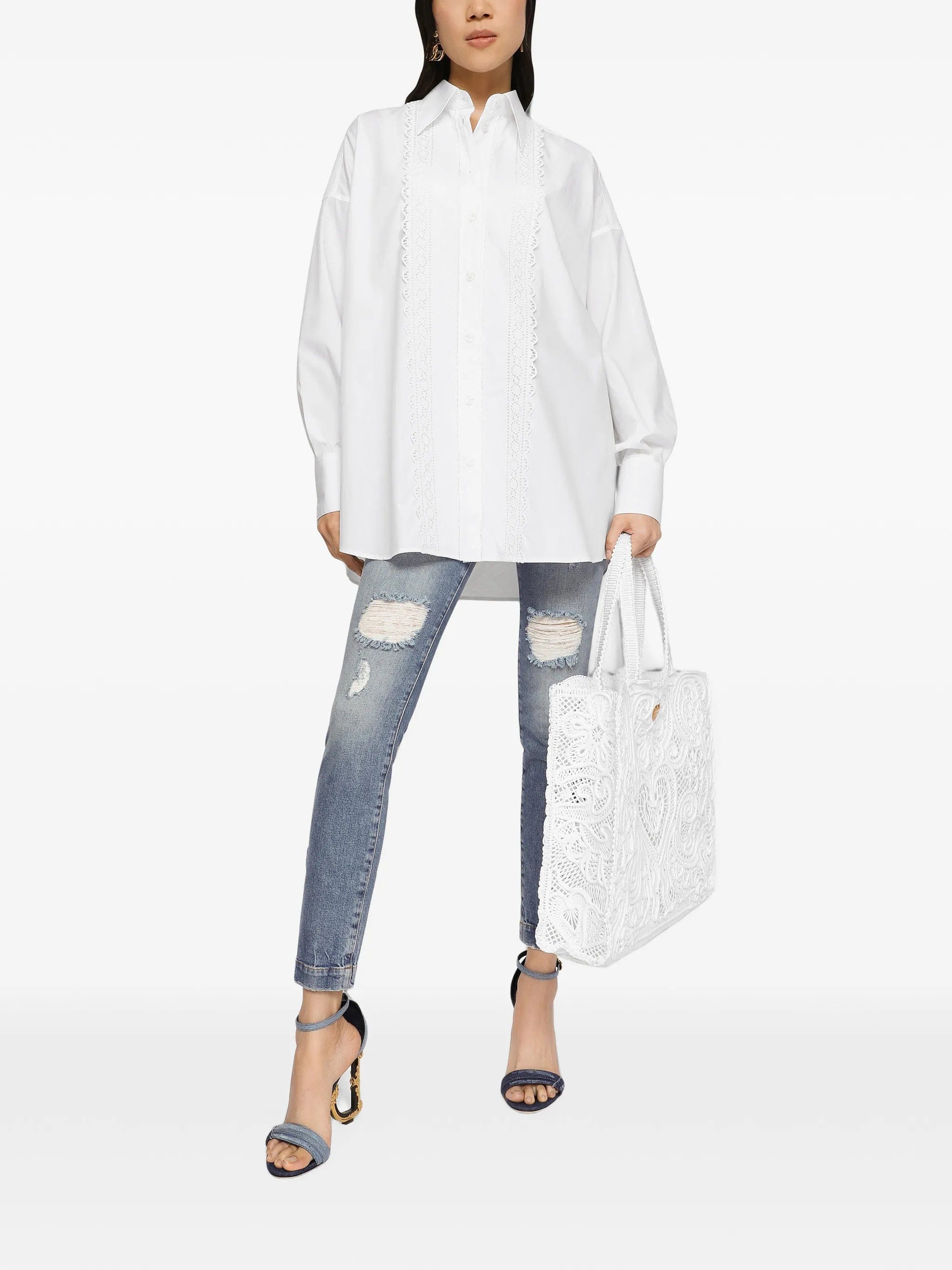 Dolce & Gabbana Audrey distressed skinny jeans