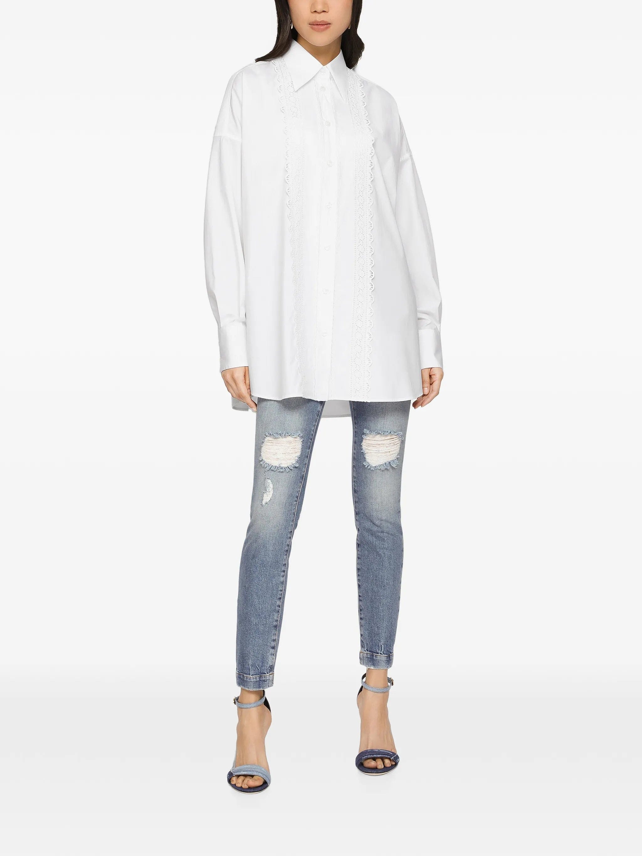 Dolce & Gabbana Audrey distressed skinny jeans