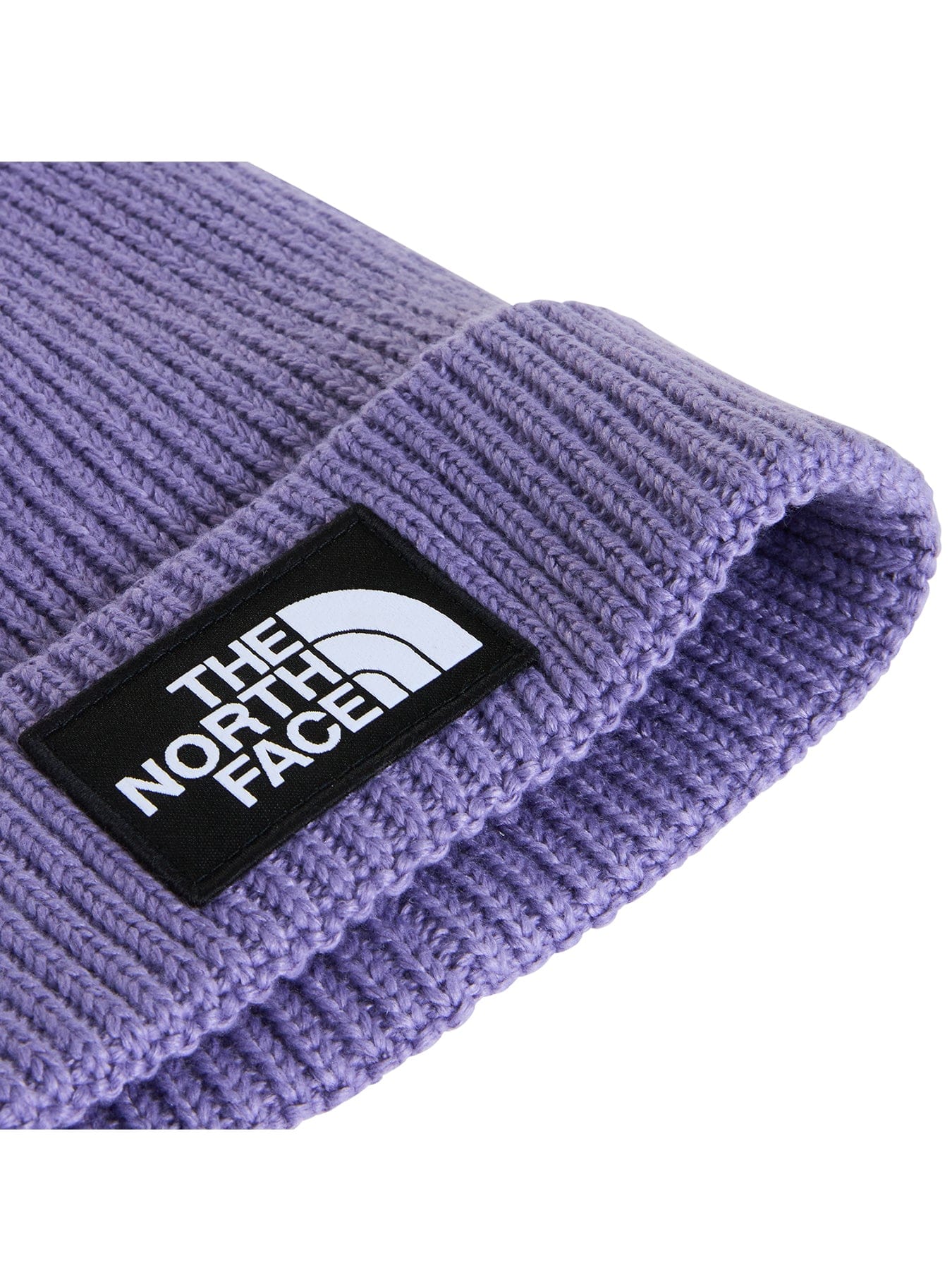 The North Face Kids' Logo Box Cuffed Beanie Purple